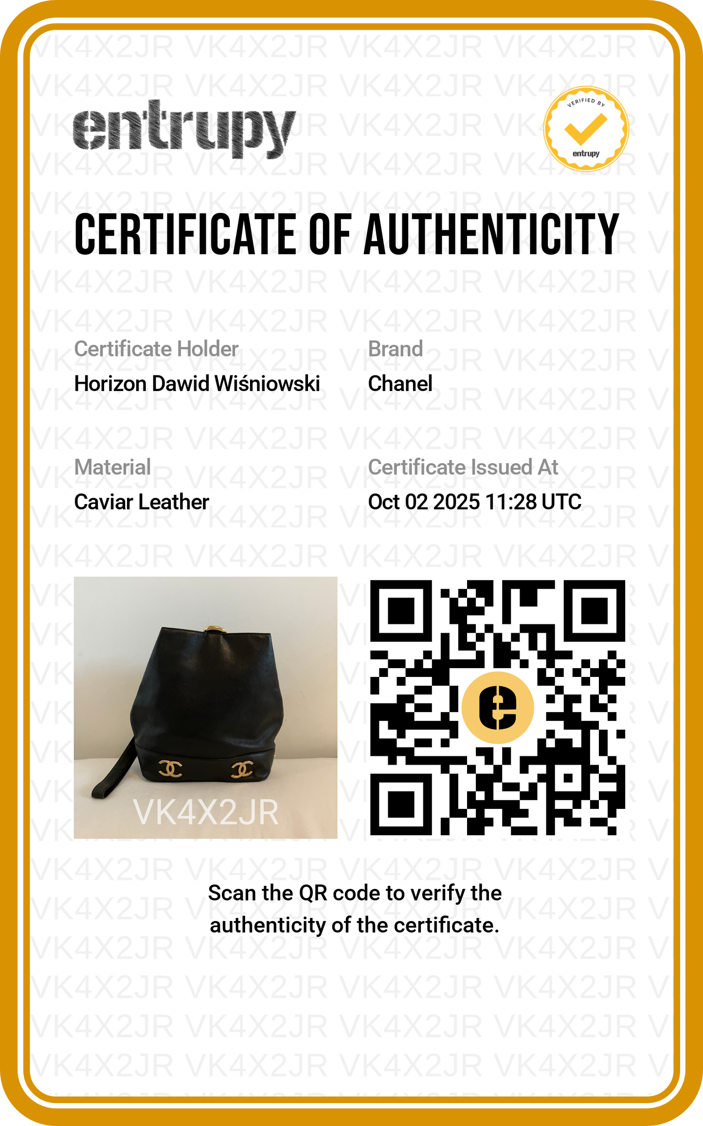 Chanel Triple CC Caviar Bucket