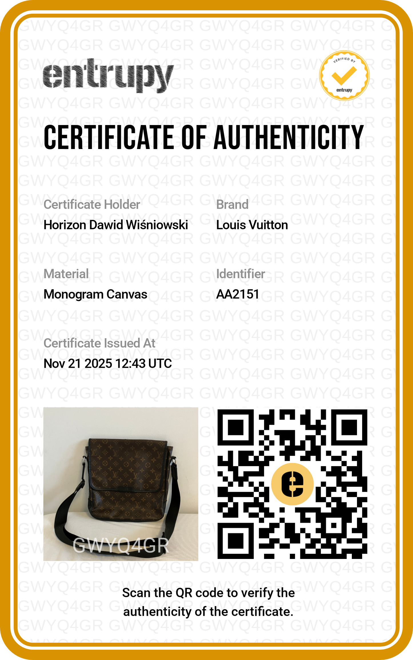 Louis Vuitton Messenger Bag