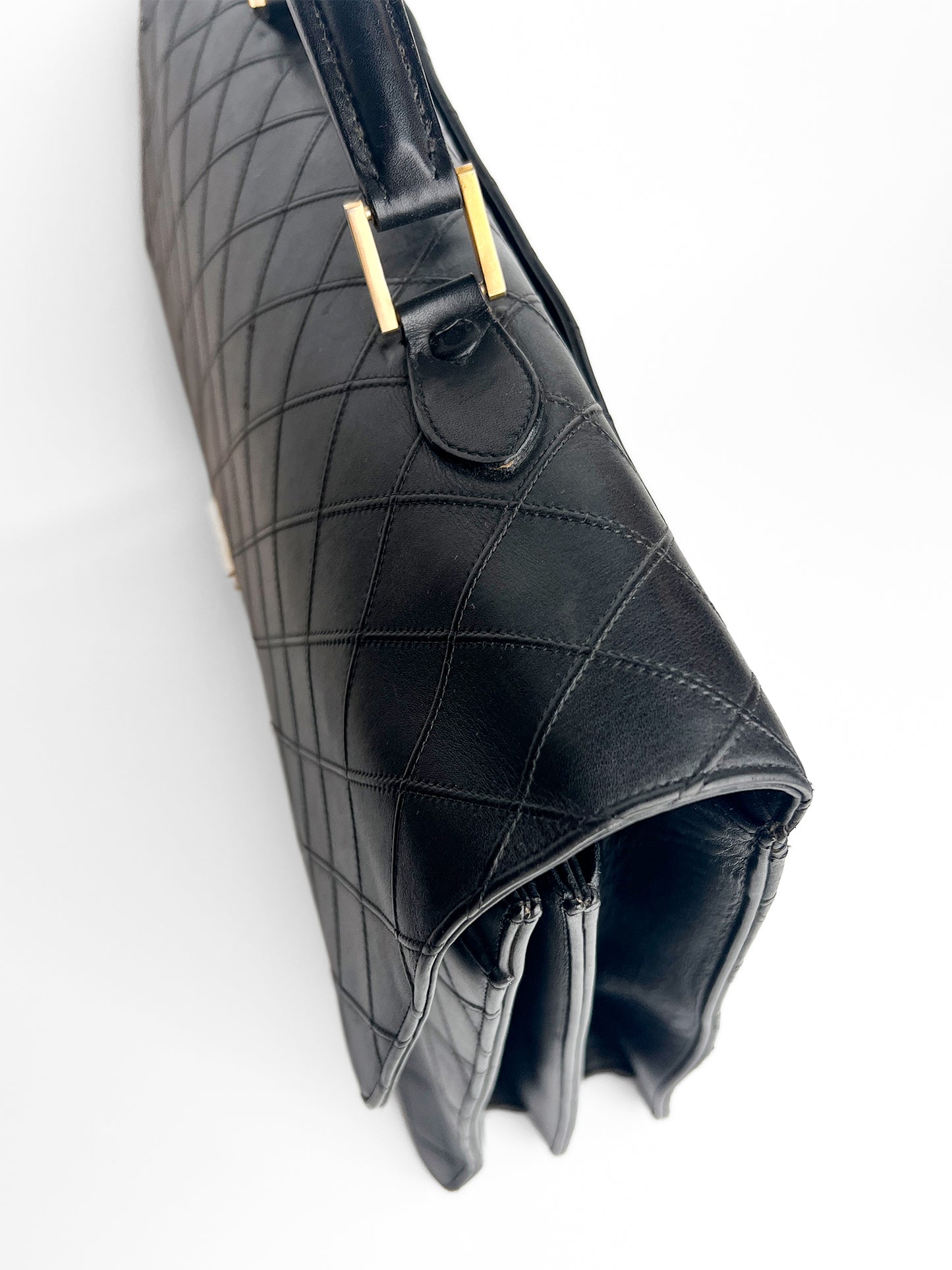 Chanel Vintage Quilted Lambskin Briefcase