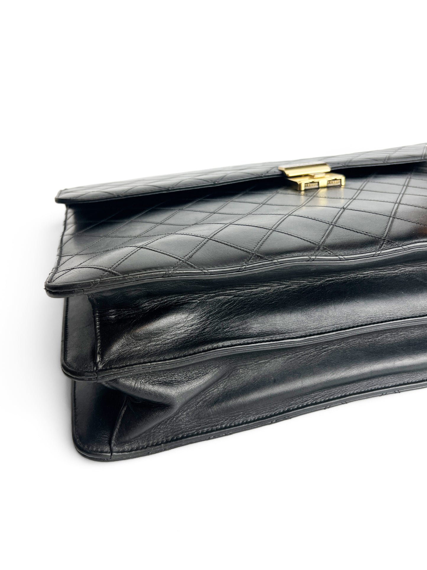 Chanel Vintage Quilted Lambskin Briefcase
