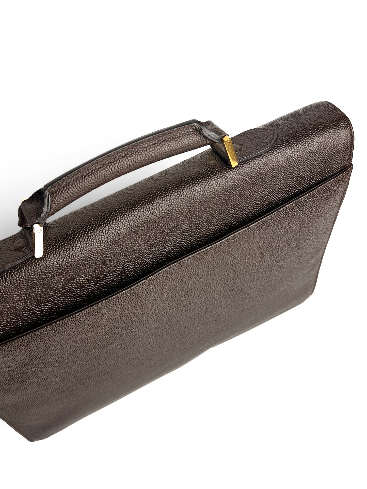 Chanel Brown Leather Briefcase