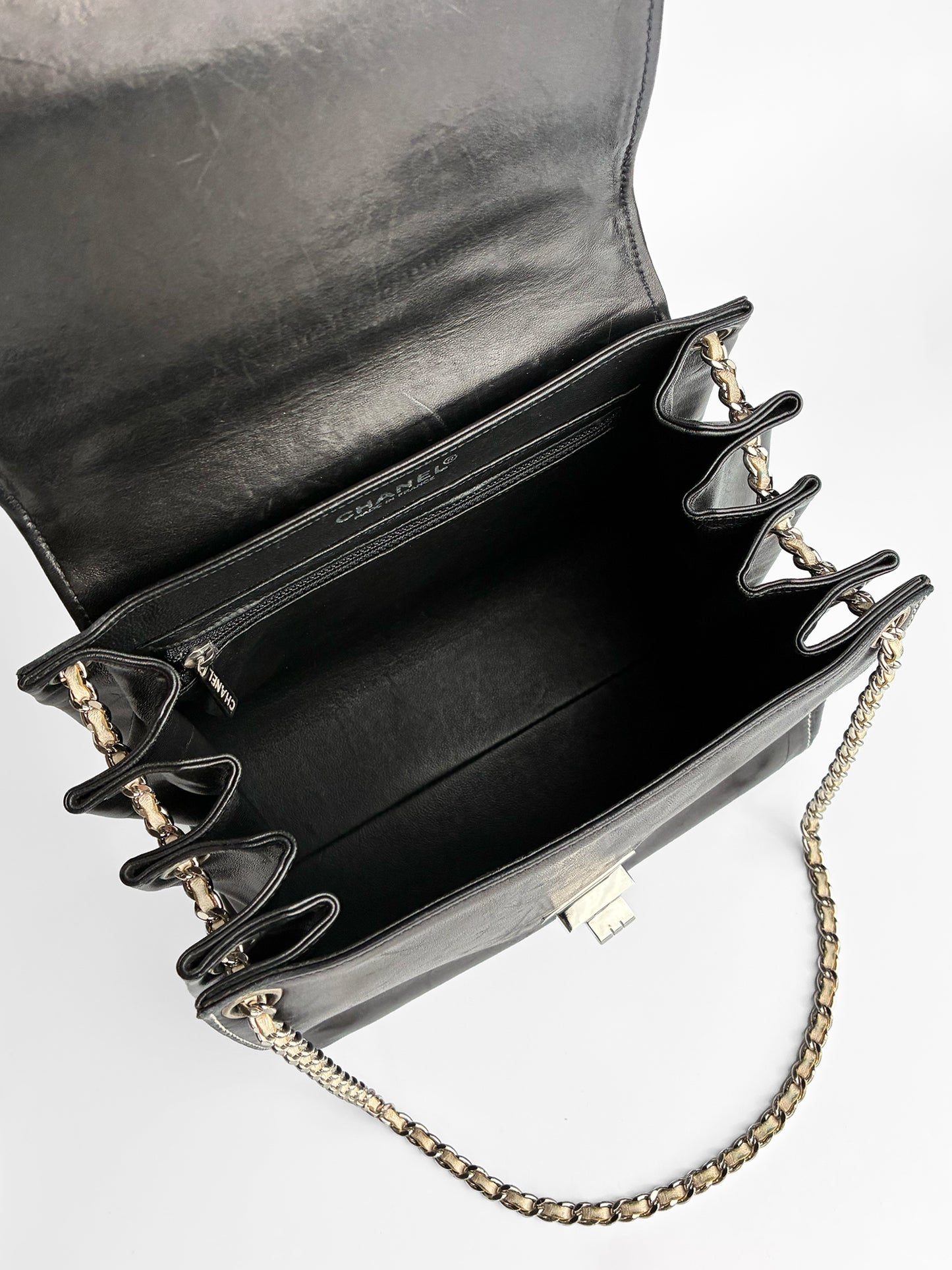 Chanel 2.55 Chocolate Bar Double Chain
