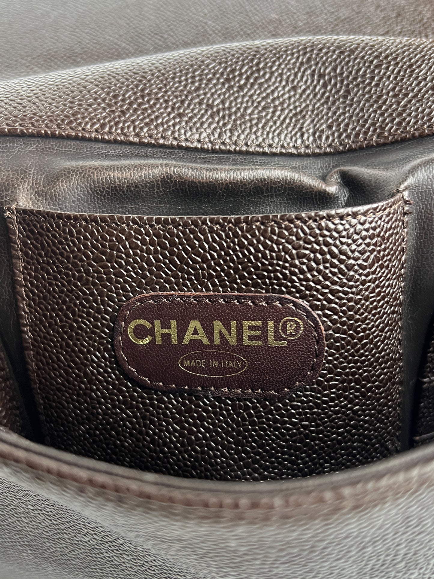 Chanel Brown Leather Briefcase