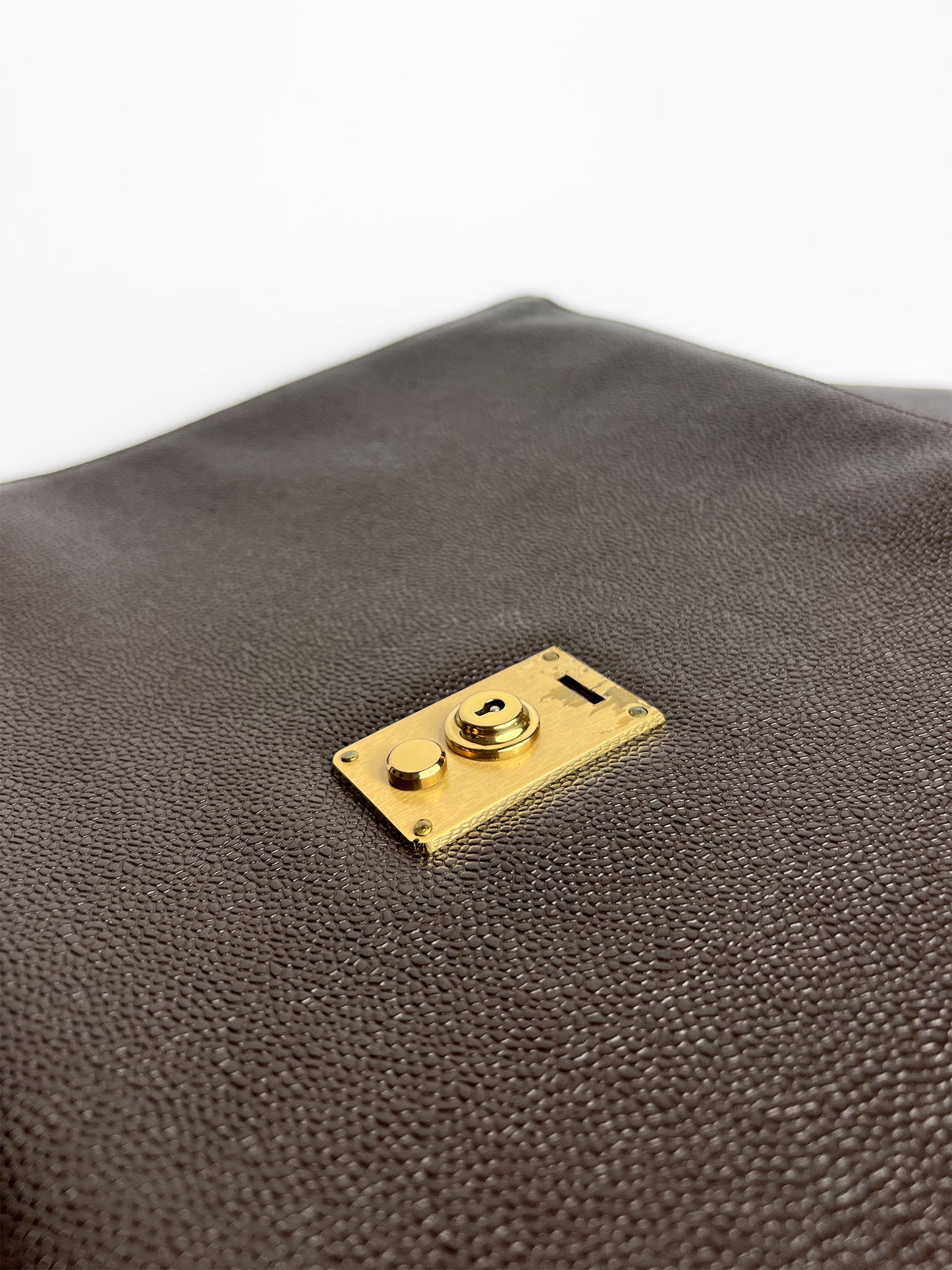 Chanel Brown Leather Briefcase