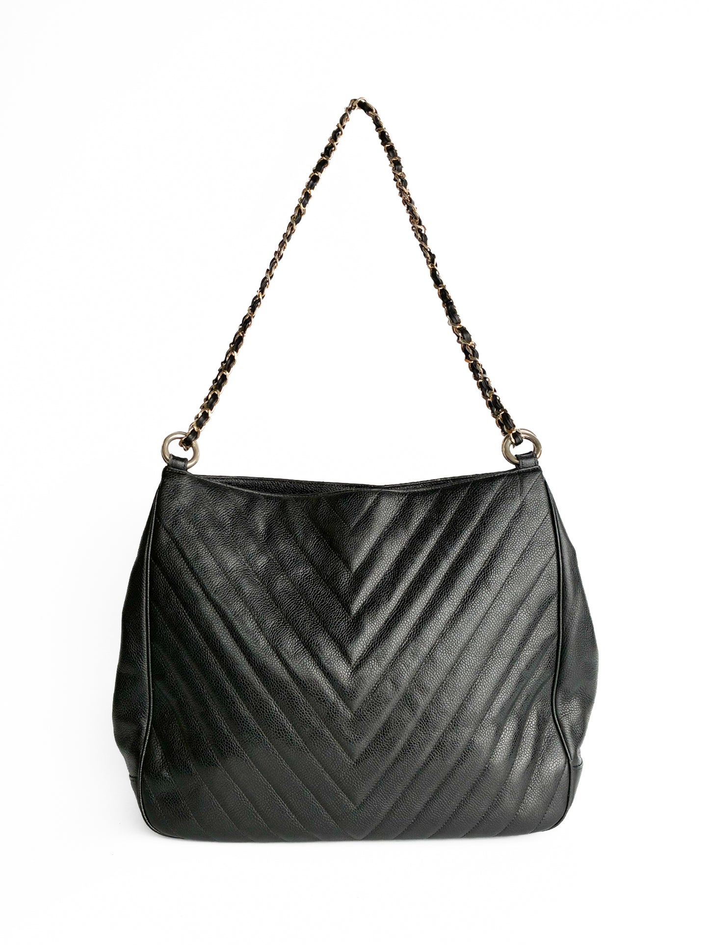 Chanel V stitch tote