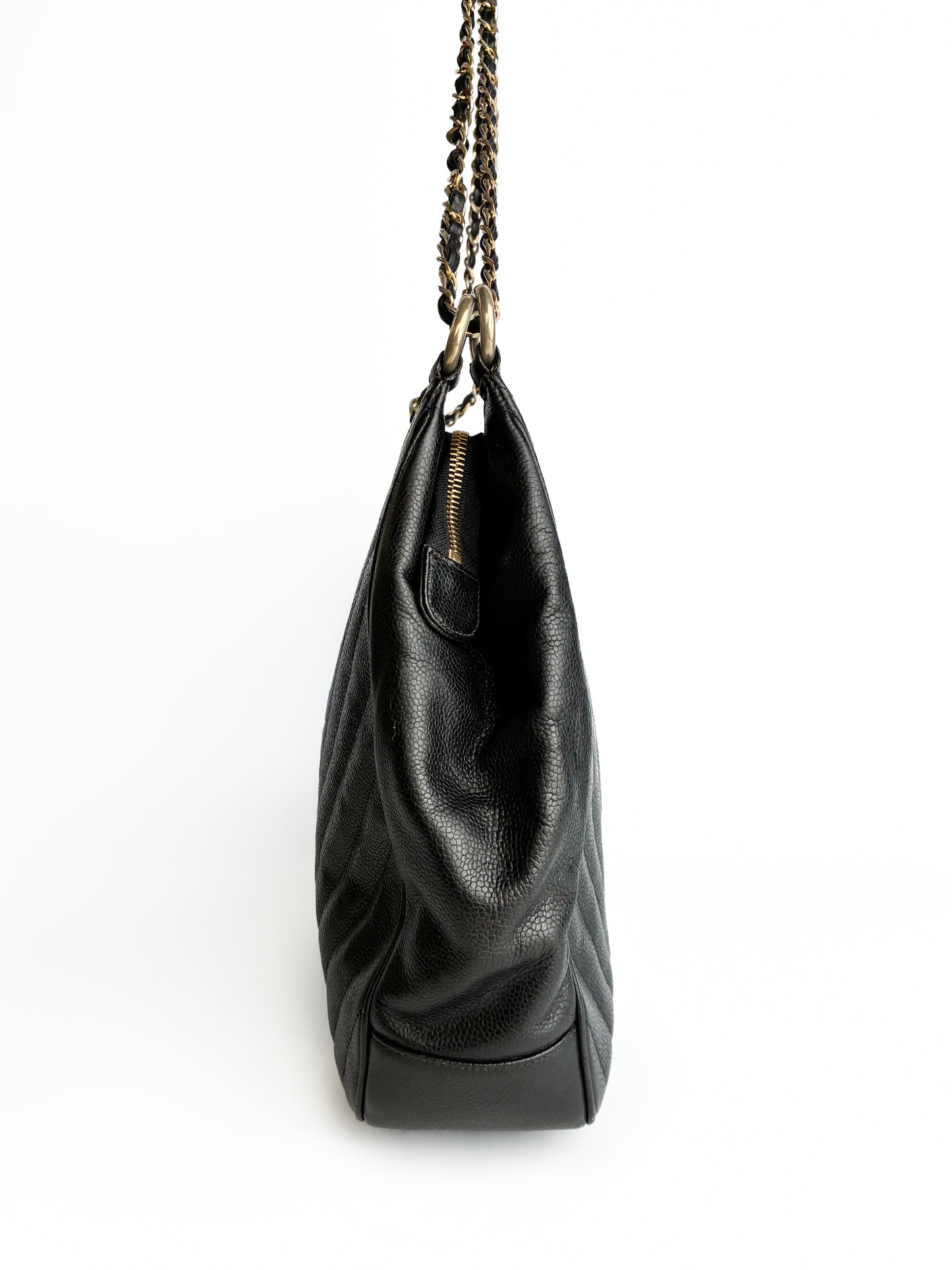Chanel V stitch tote