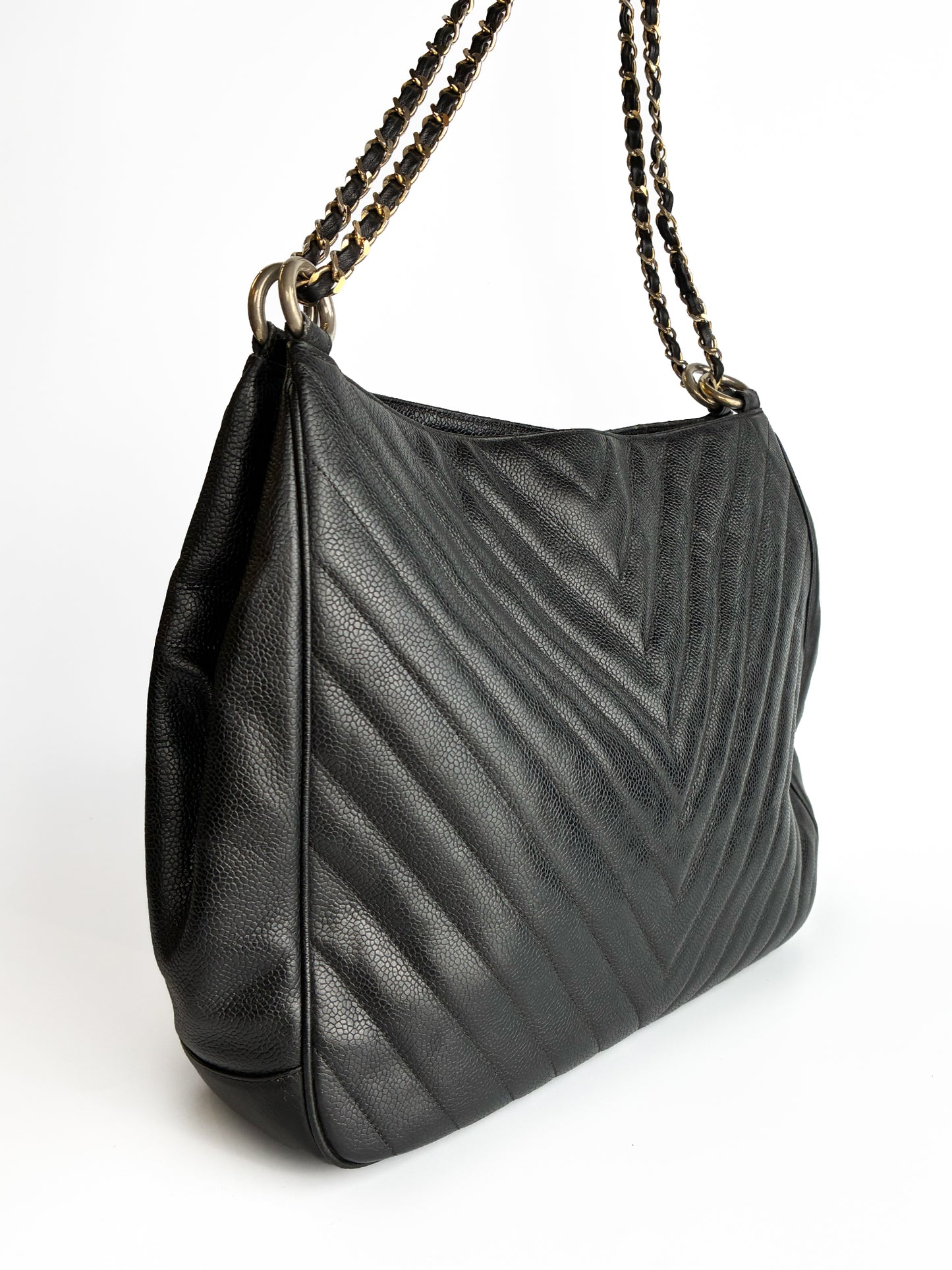 Chanel V stitch tote