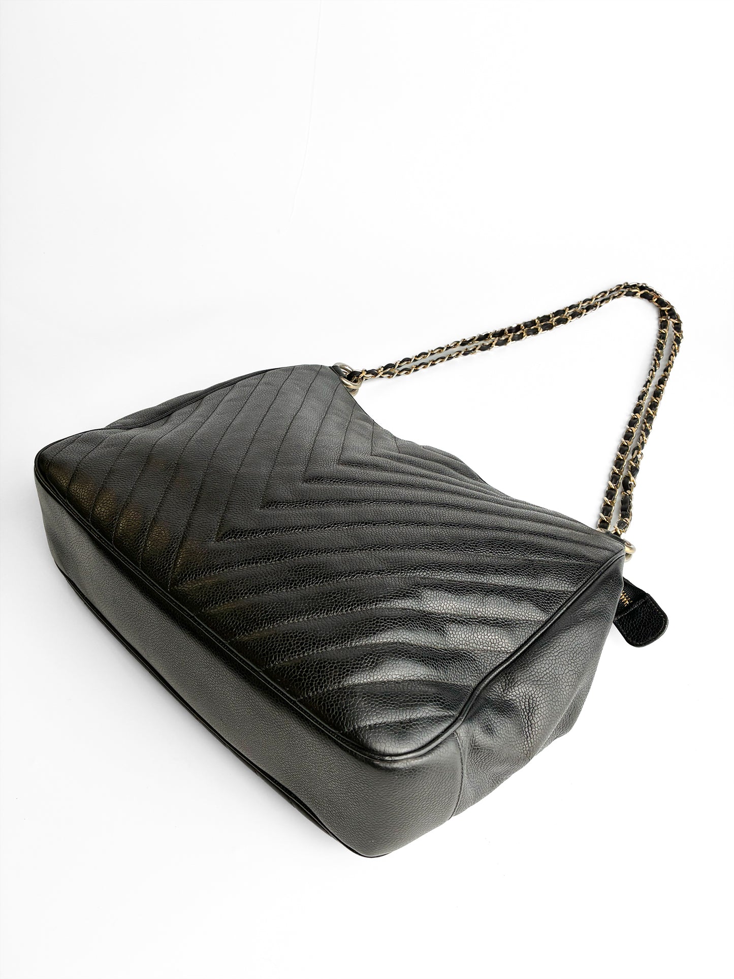 Chanel V stitch tote