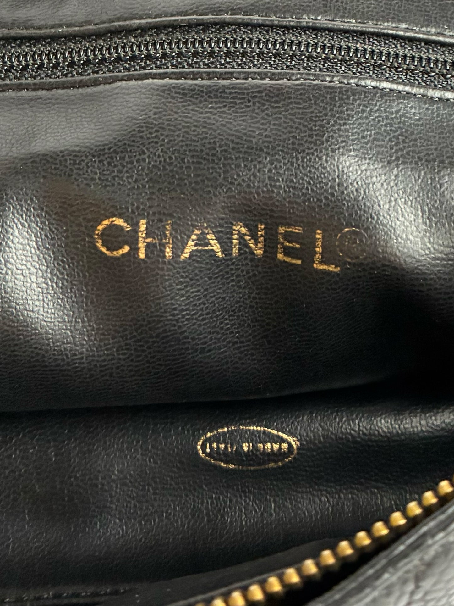 Chanel V stitch tote