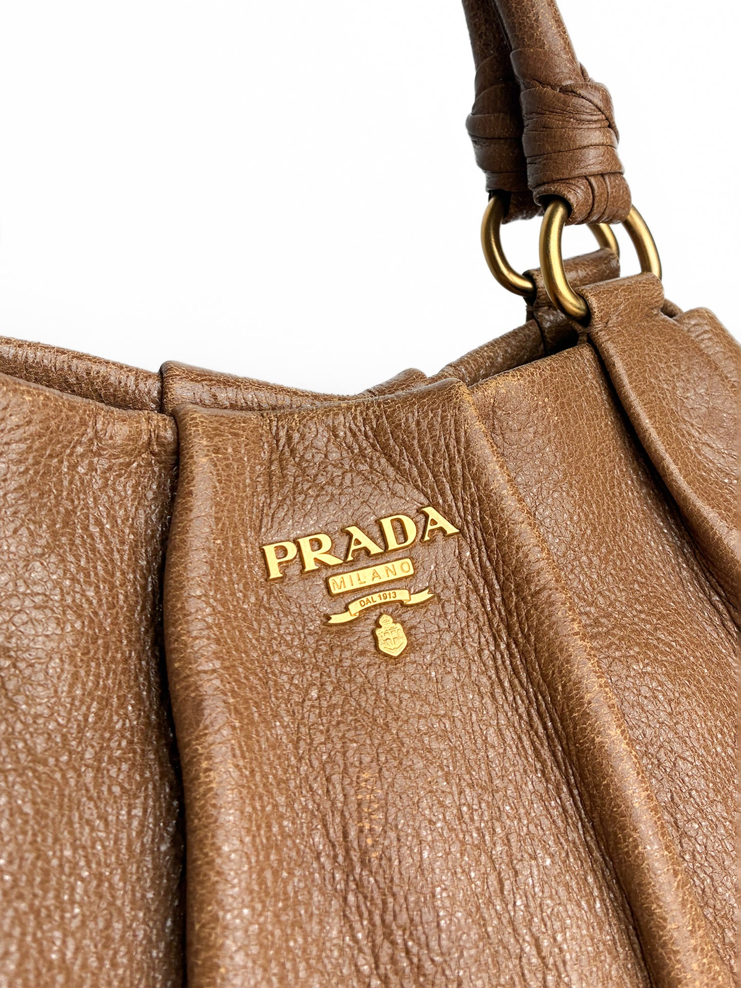 Prada Brown Leather Satchel