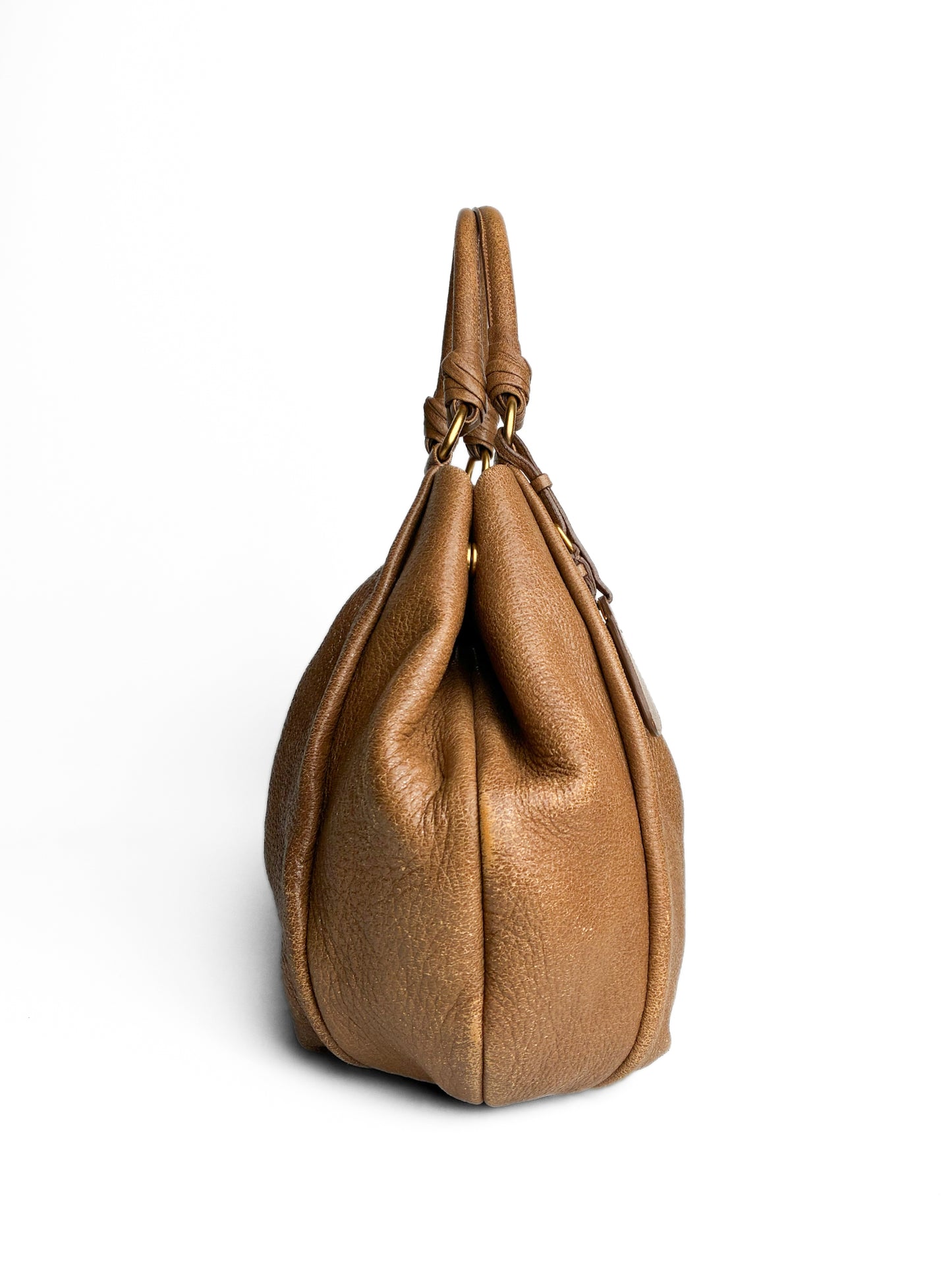 Prada Brown Leather Satchel