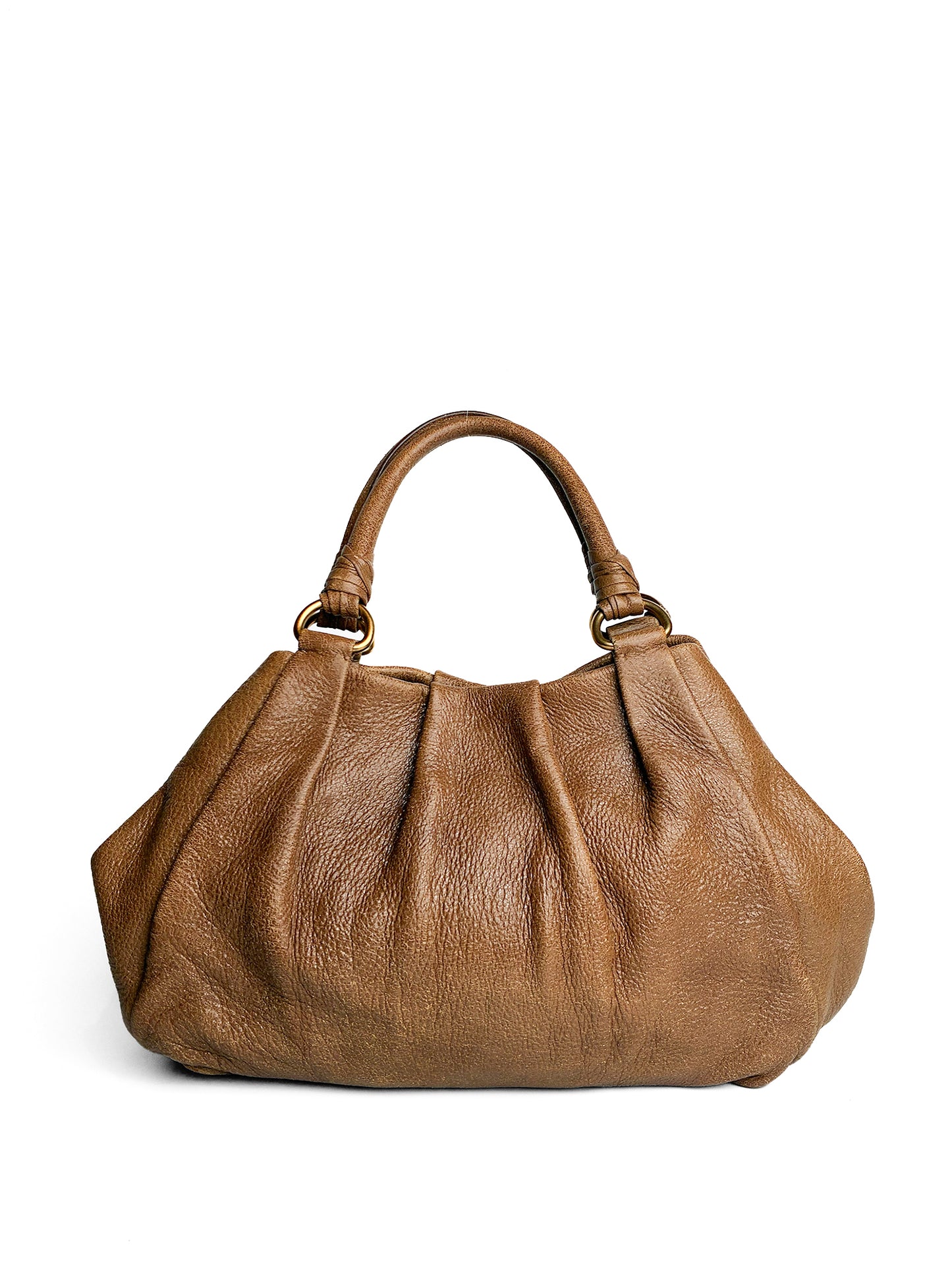 Prada Brown Leather Satchel