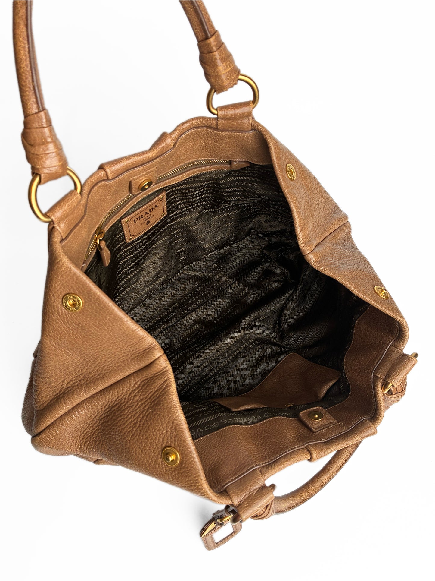 Prada Brown Leather Satchel