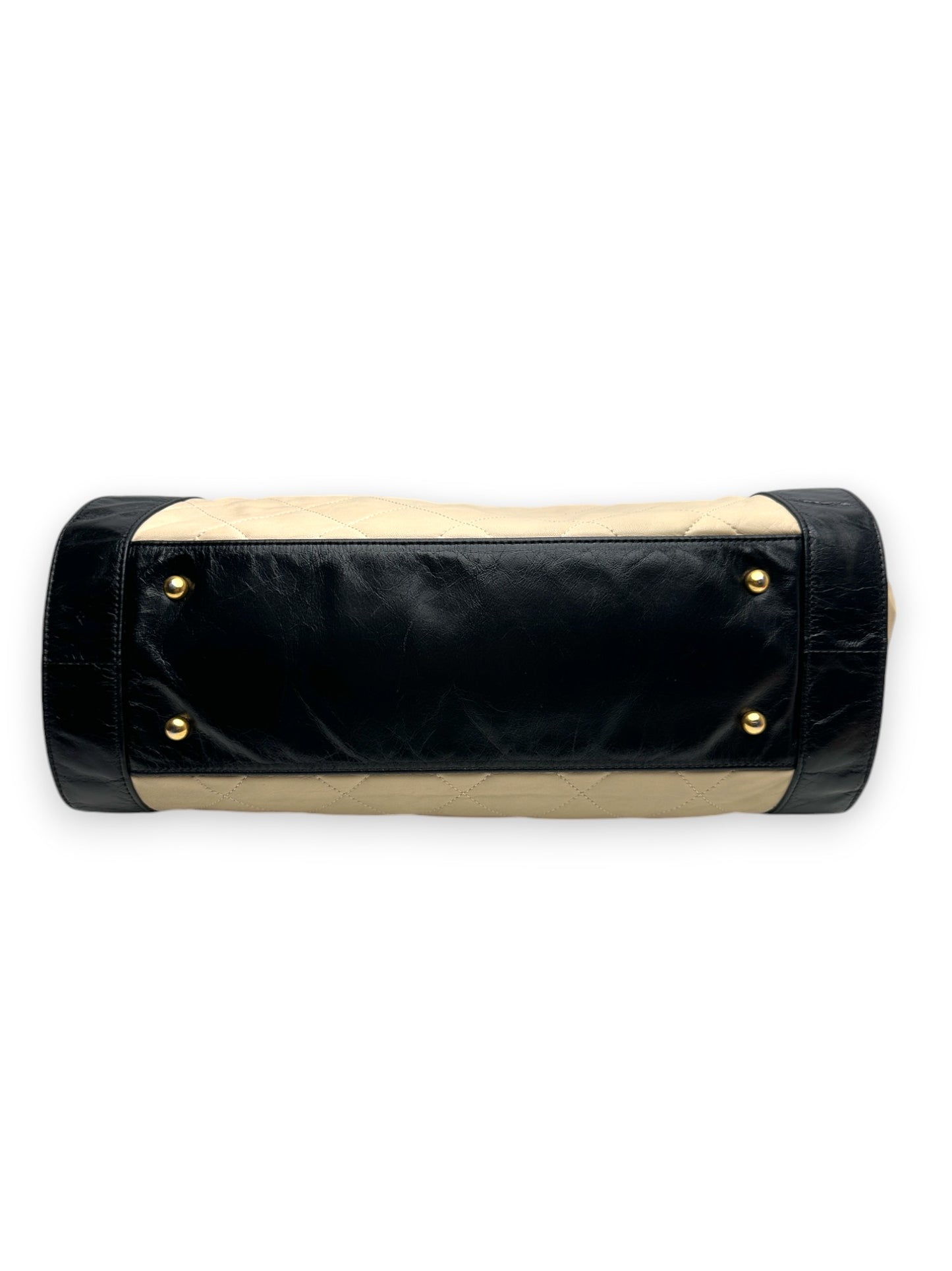 Chanel Ivory and Black Shoulder Bag