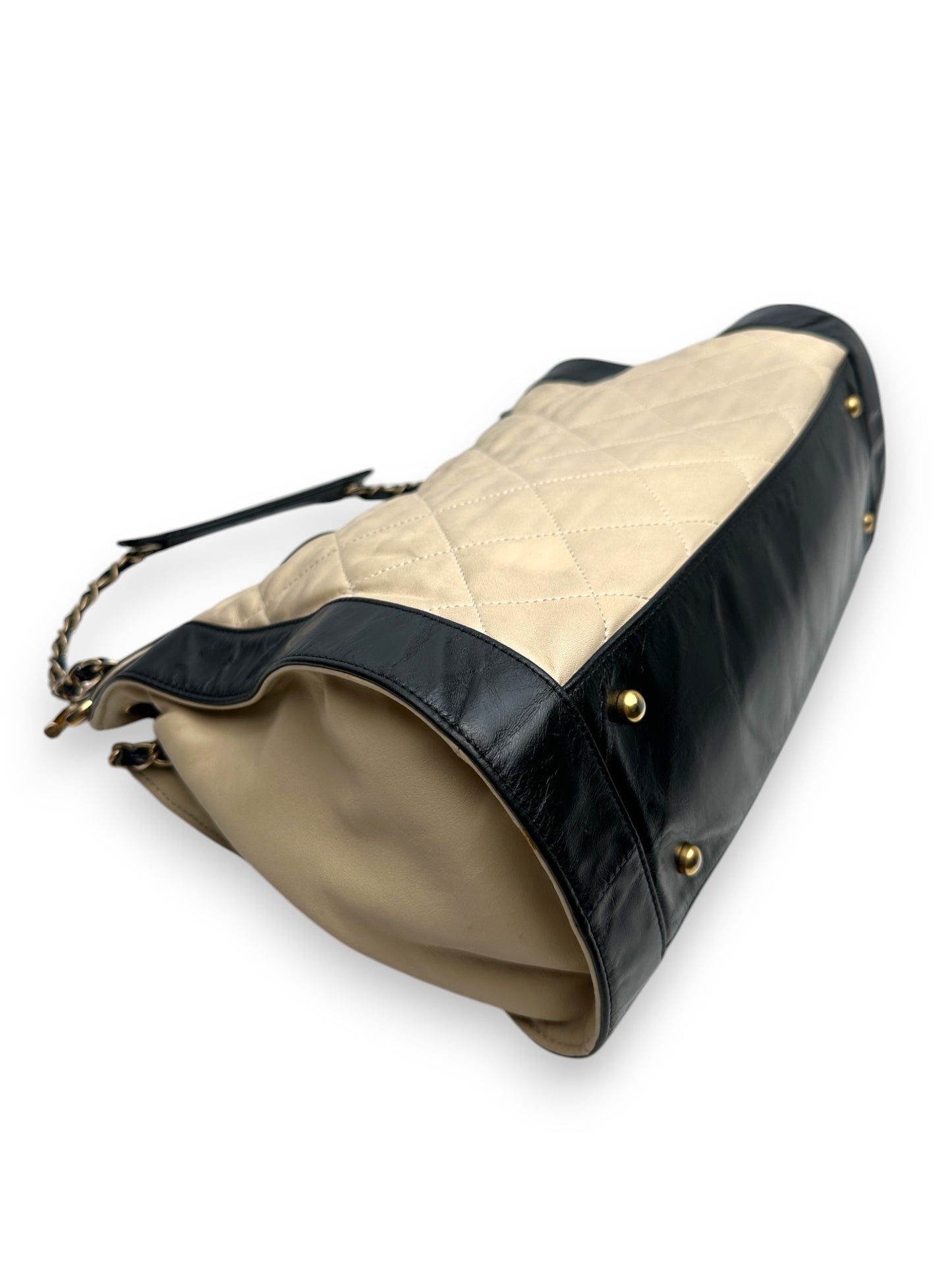 Chanel Ivory and Black Shoulder Bag