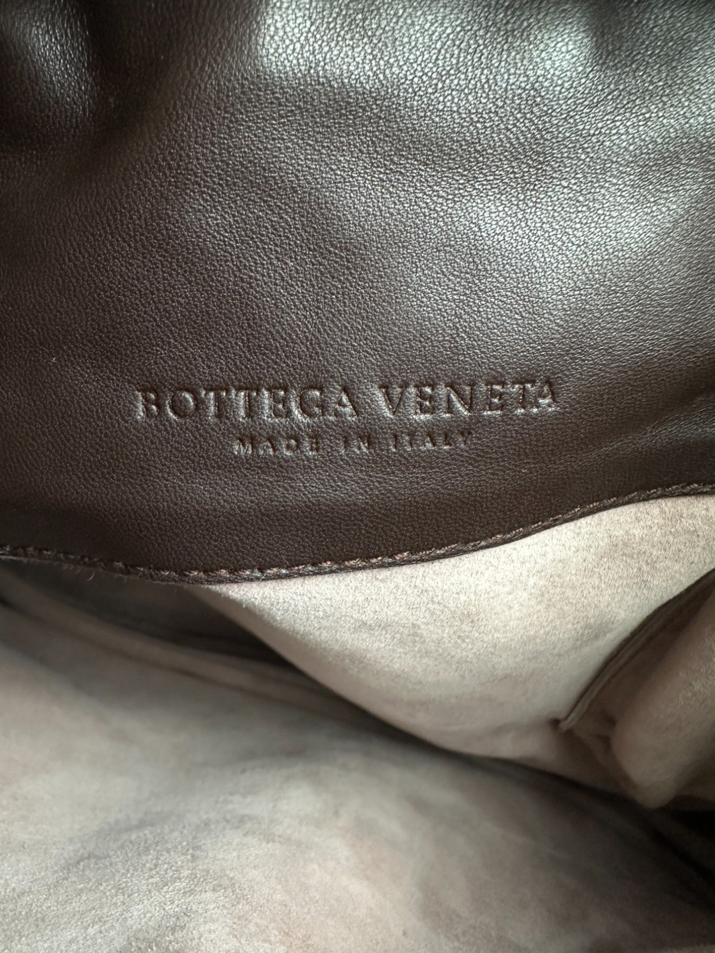 Bottega Veneta Cacao Intrecciato Triple Chain