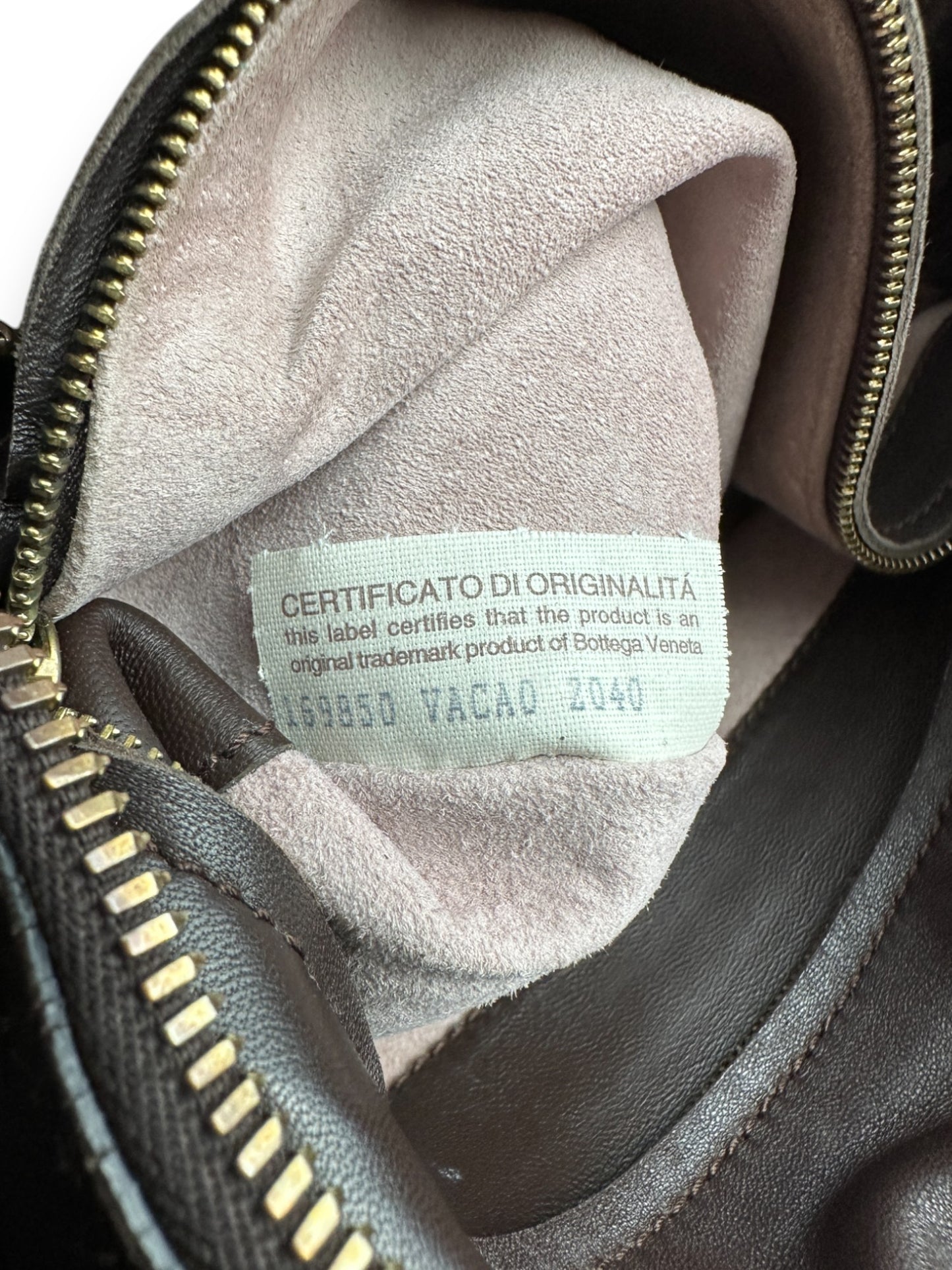 Bottega Veneta Cacao Intrecciato Triple Chain