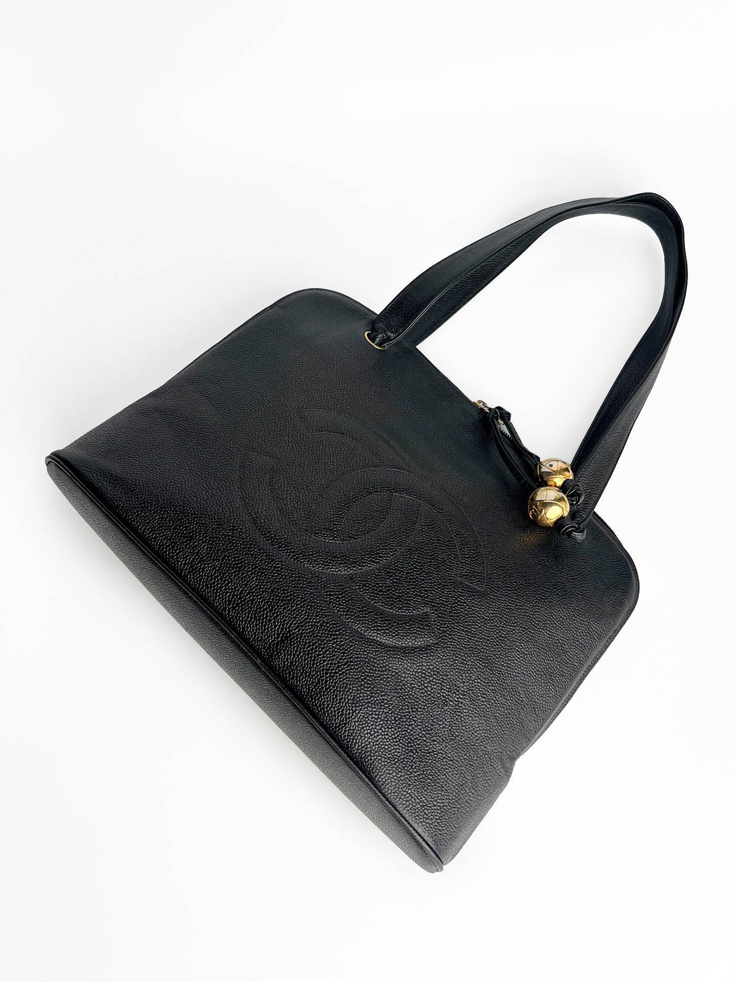 Chanel Coco Mark Tote Bag Caviar