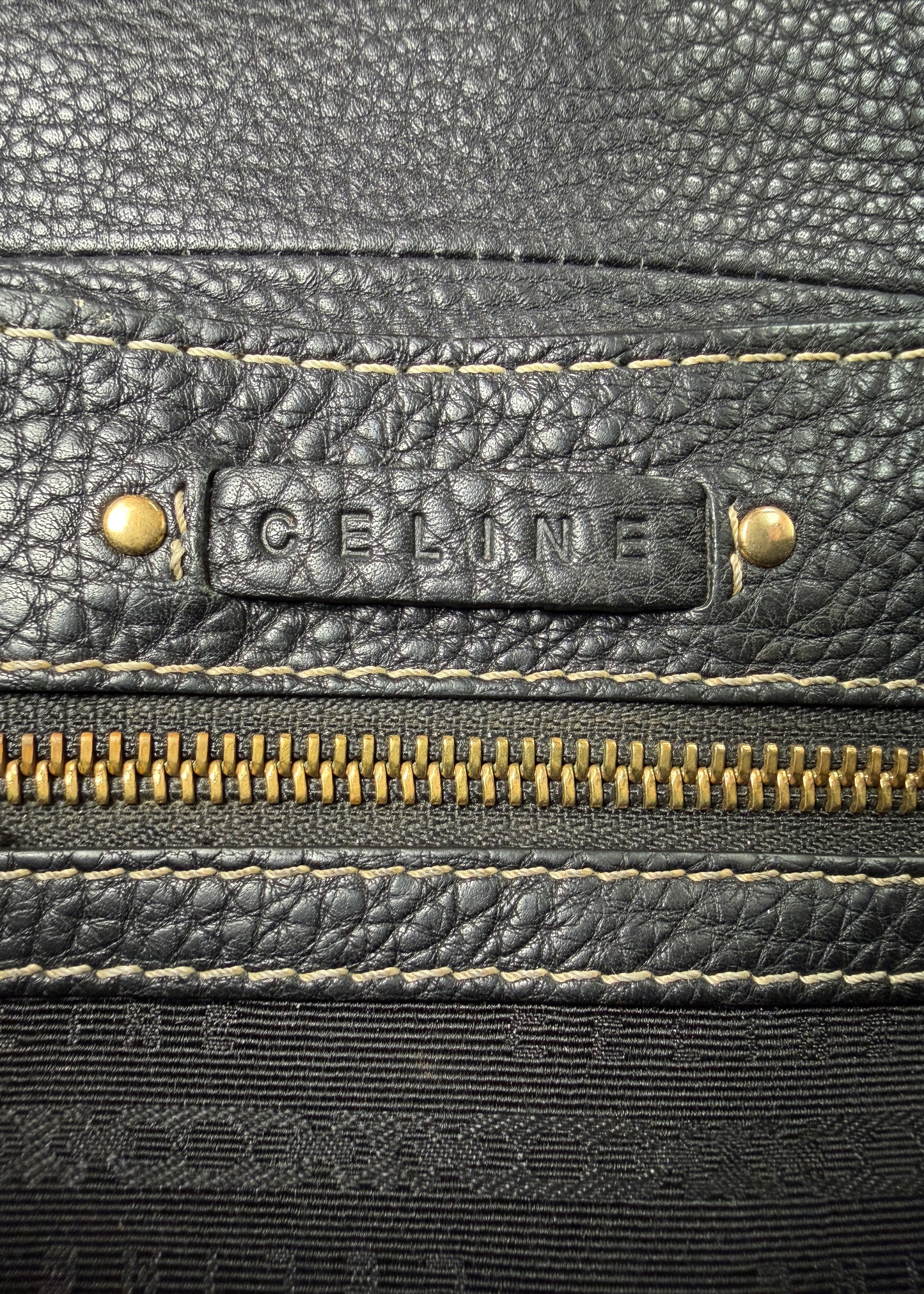 Celine Leather Top Handle