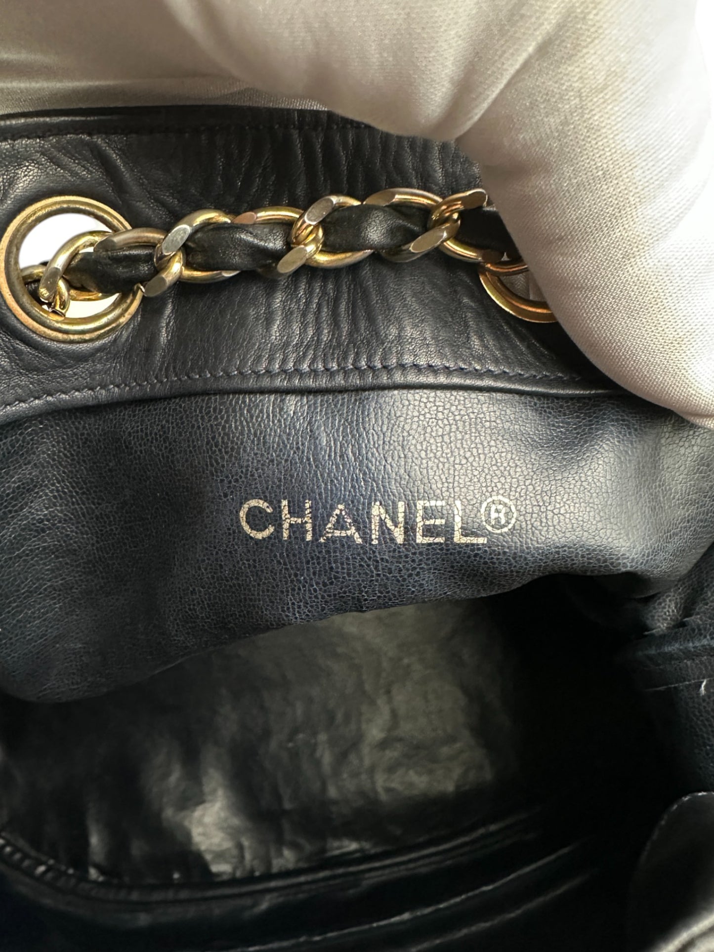 Chanel Drawstring Bucket Bag