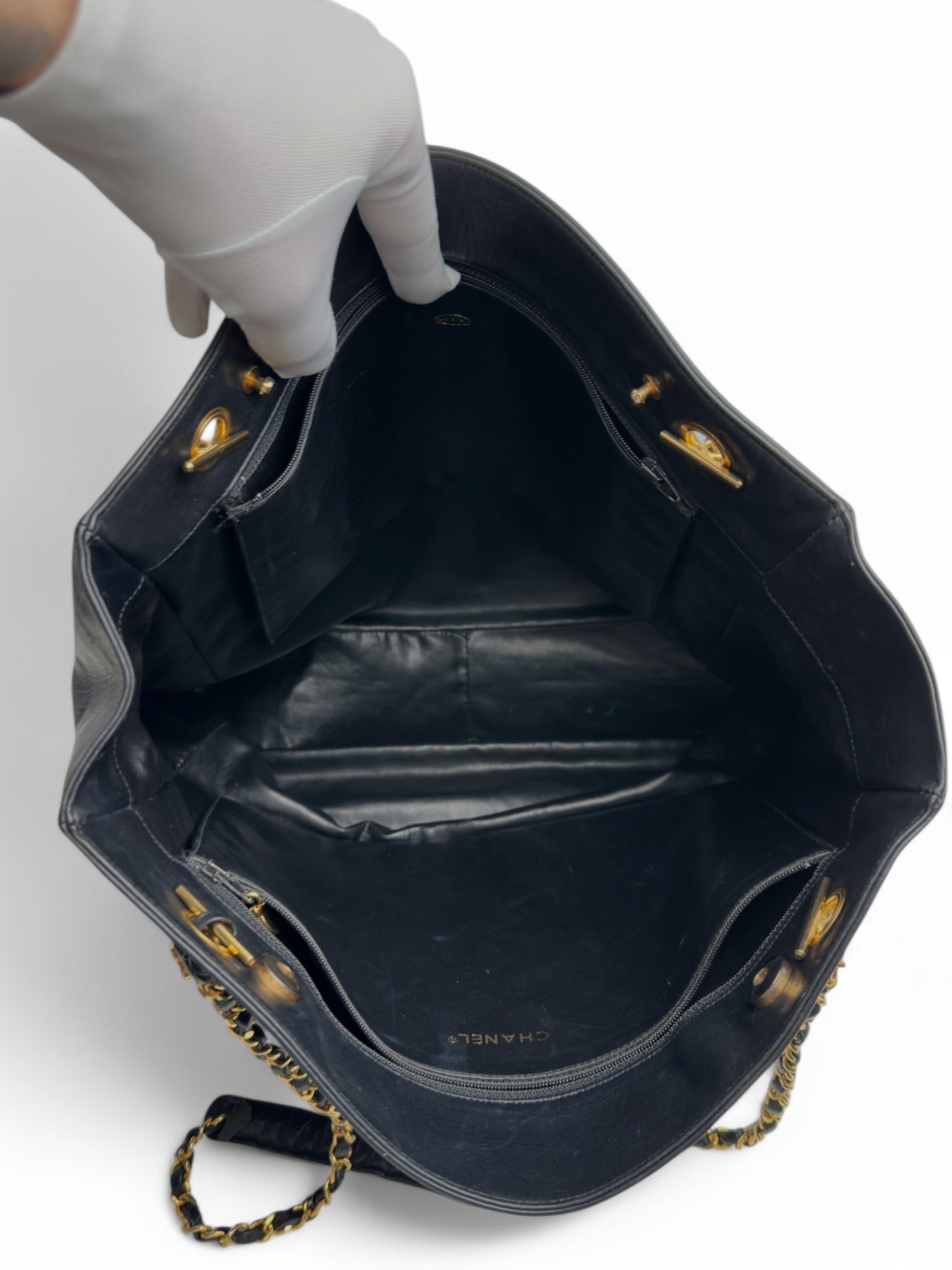 Chanel Lambskin Qulted Large tote