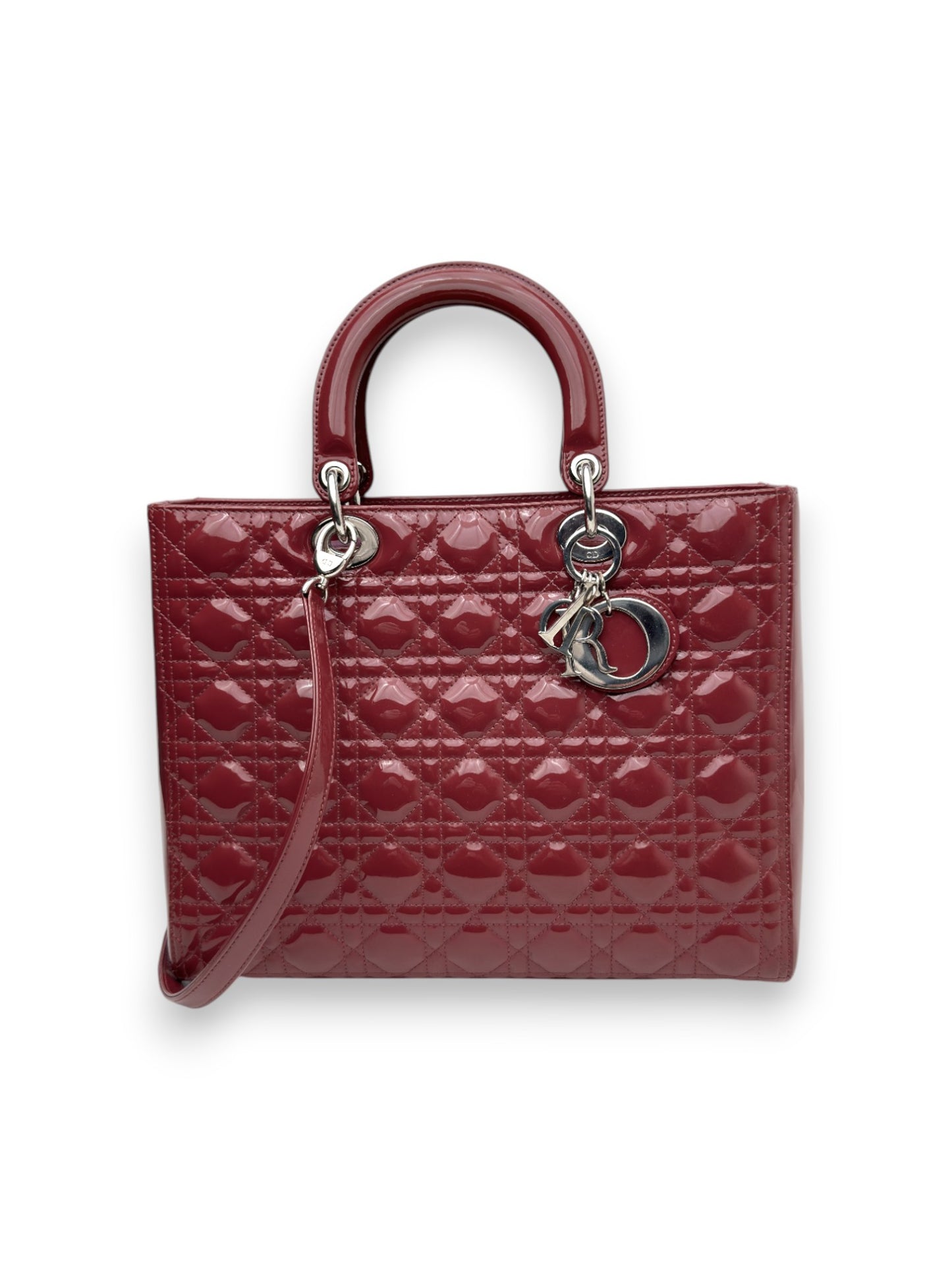 Lady Dior Large Bordeaux