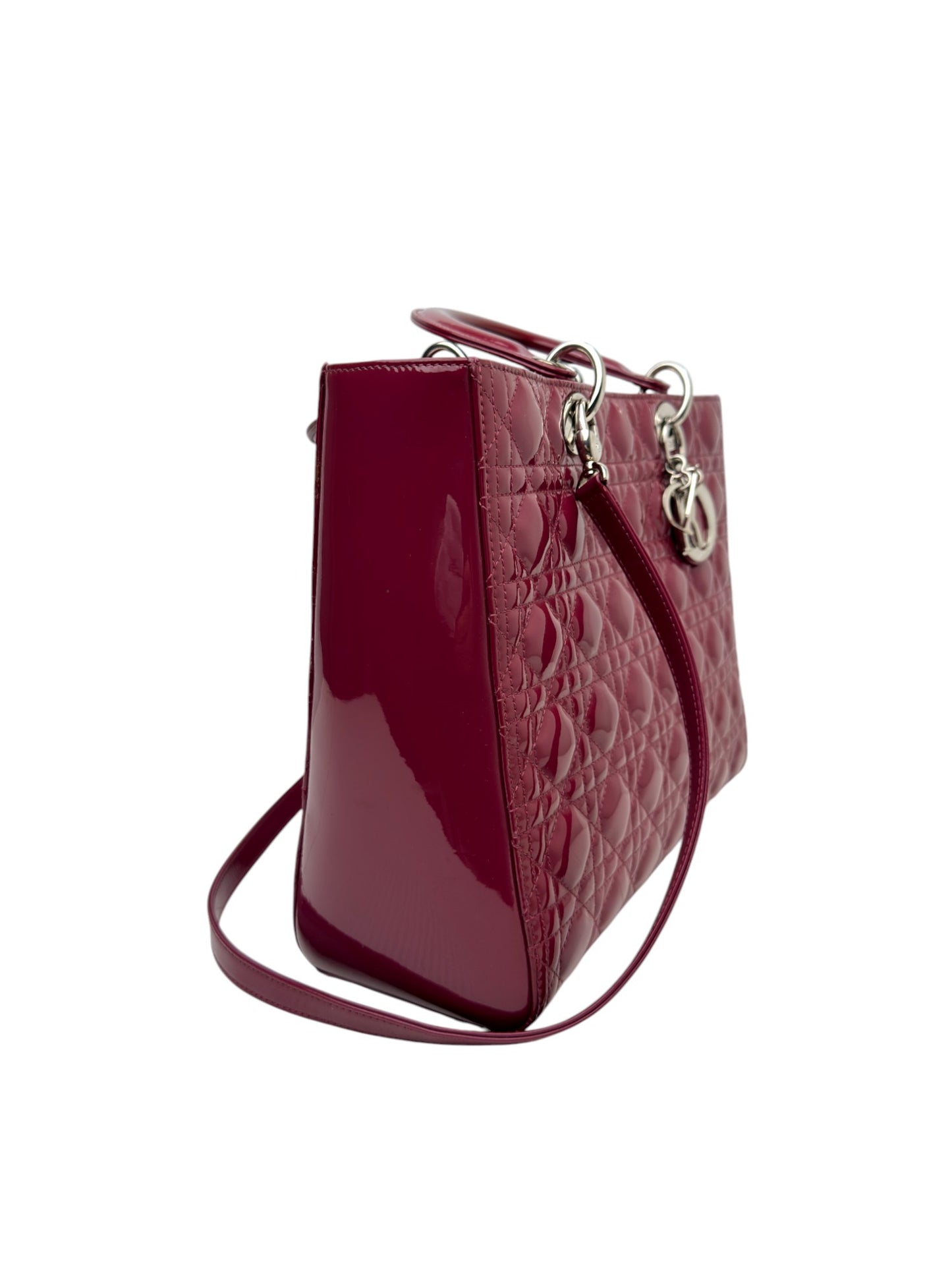 Lady Dior Large Bordeaux