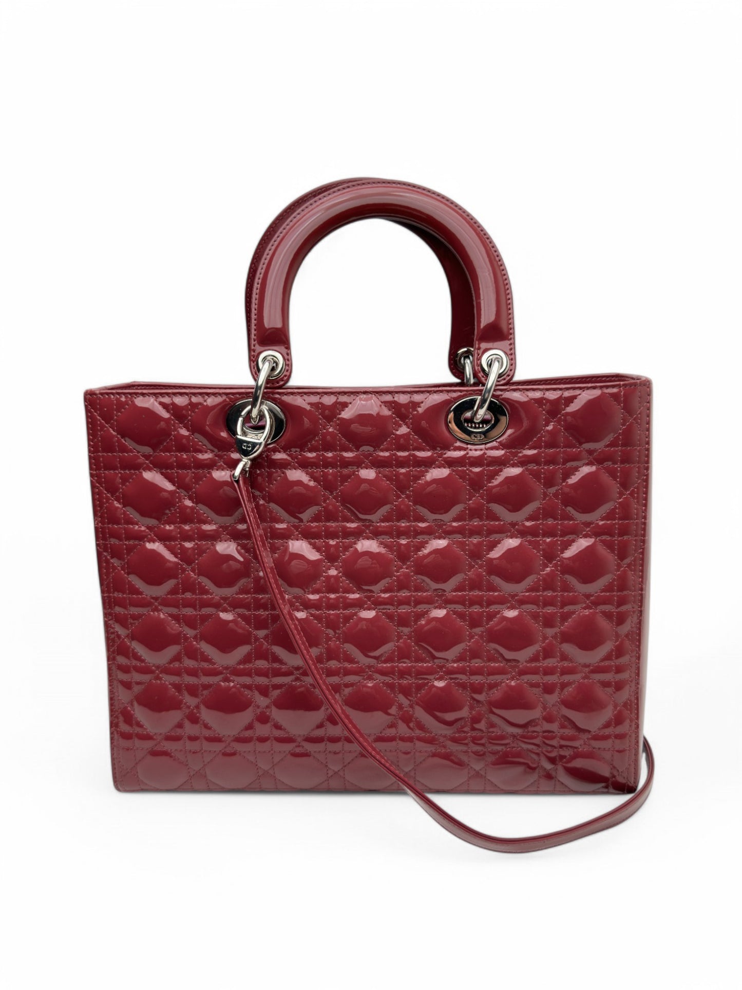 Lady Dior Large Bordeaux