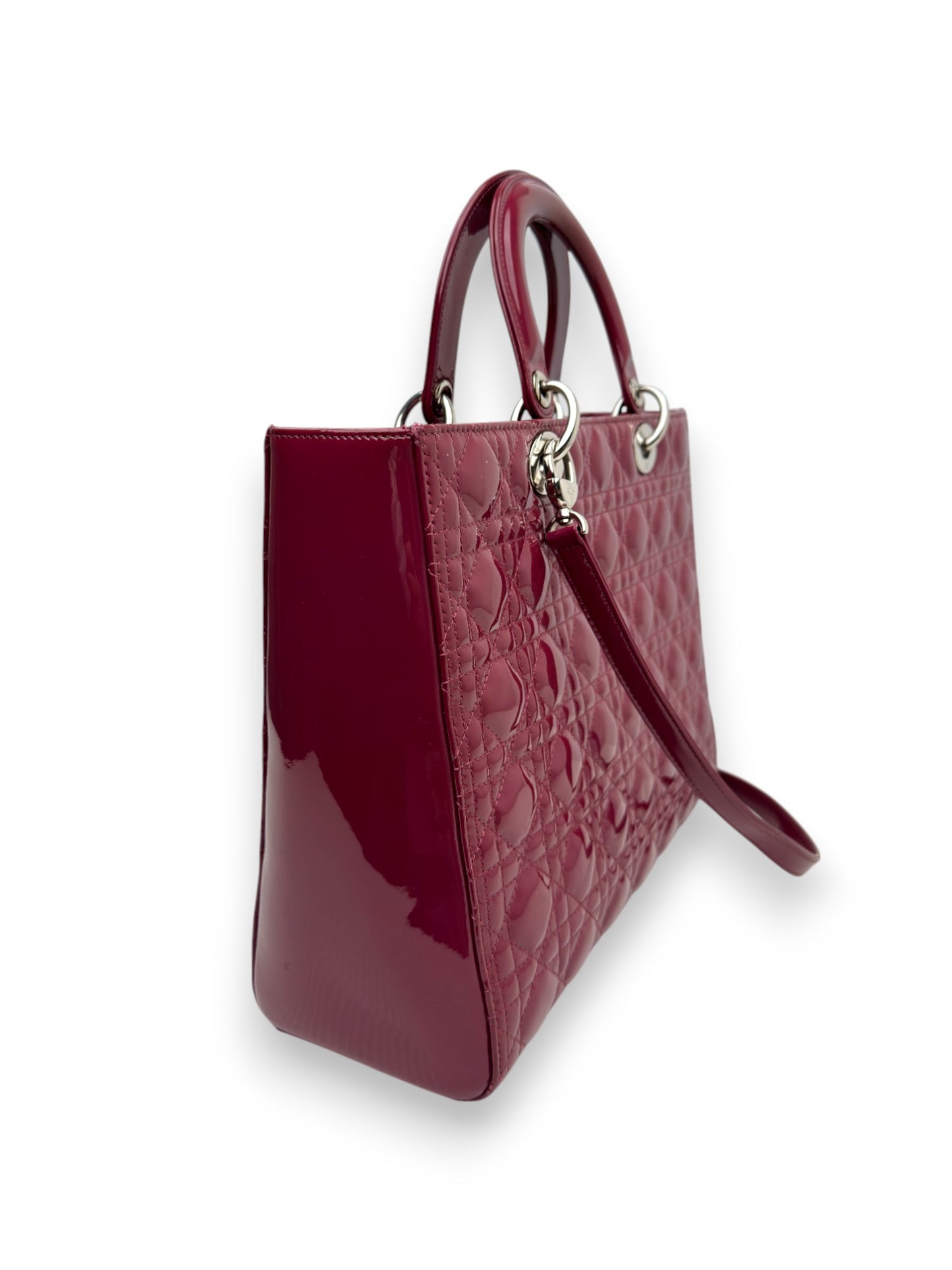 Lady Dior Large Bordeaux