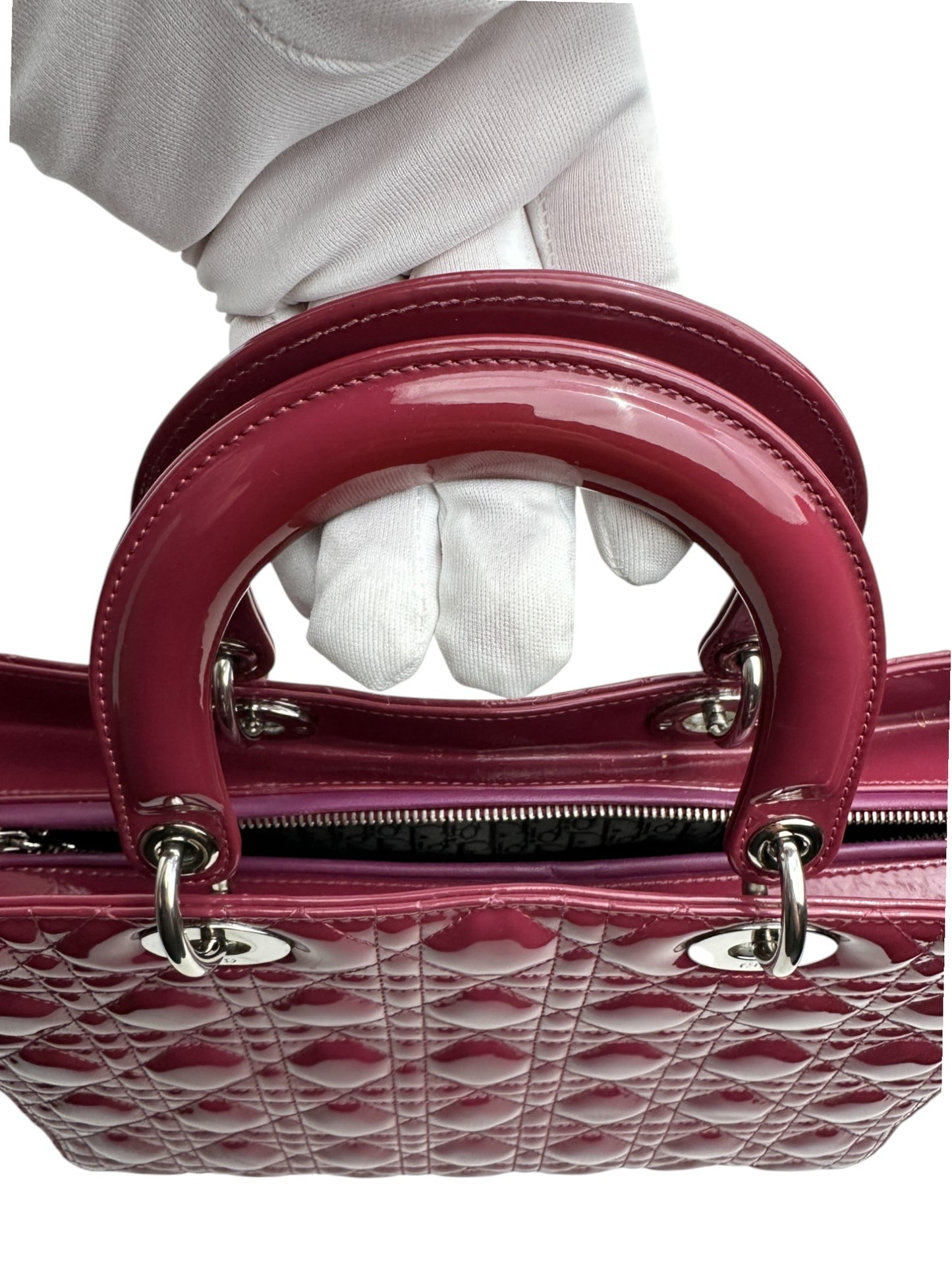 Lady Dior Large Bordeaux