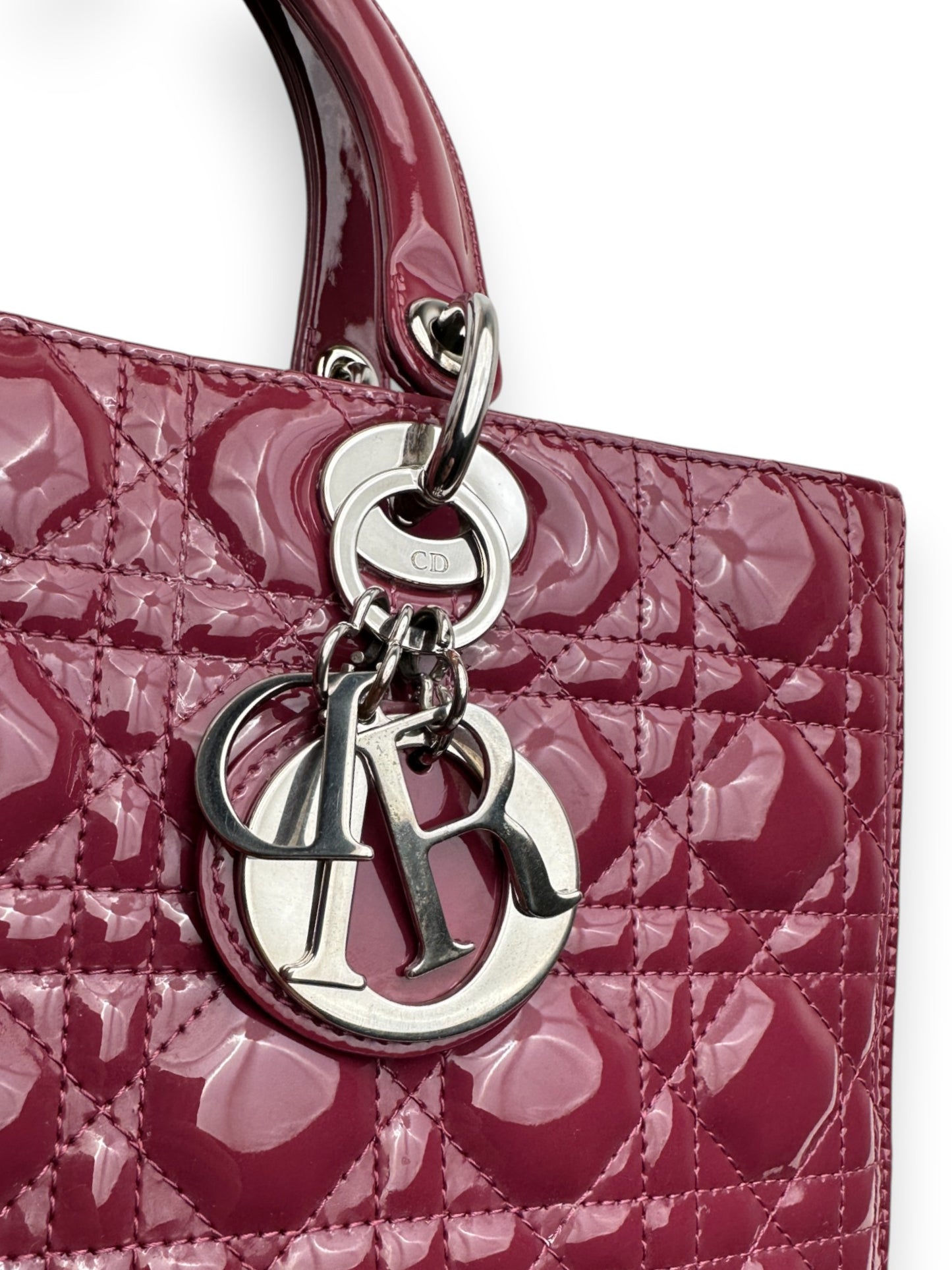 Lady Dior Large Bordeaux