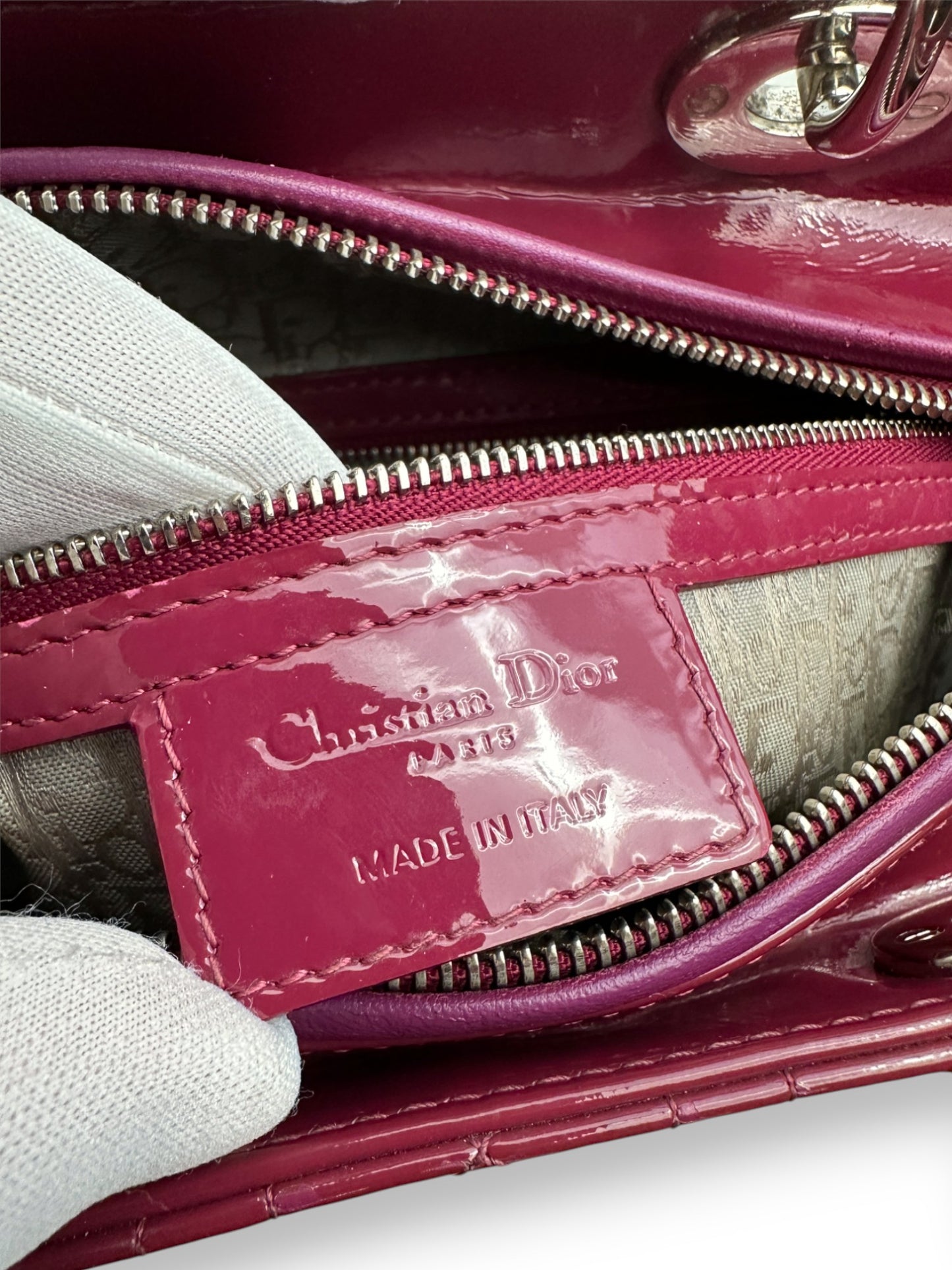 Lady Dior Large Bordeaux