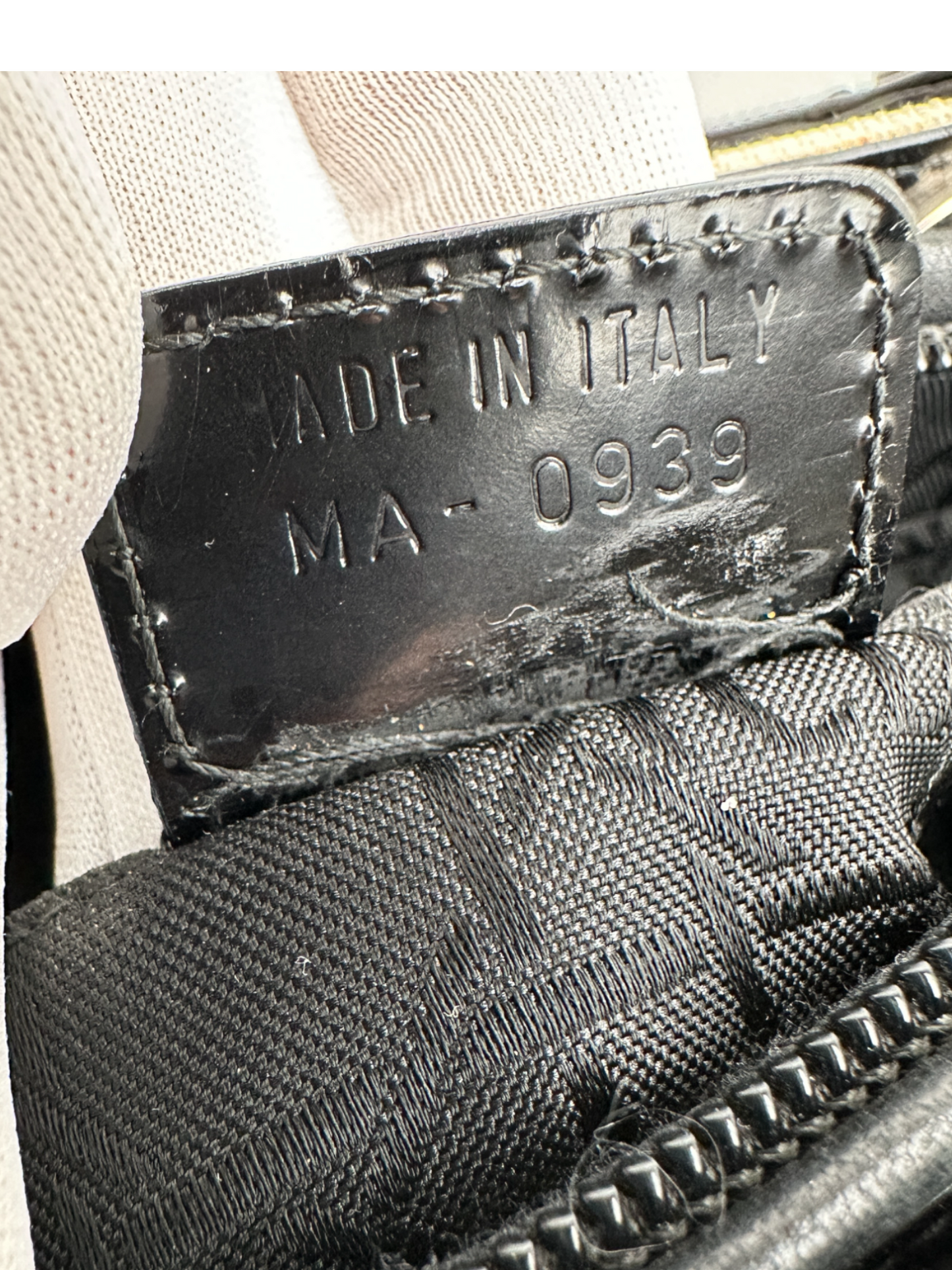 Lady Dior Two - Tone Canvas & Leather