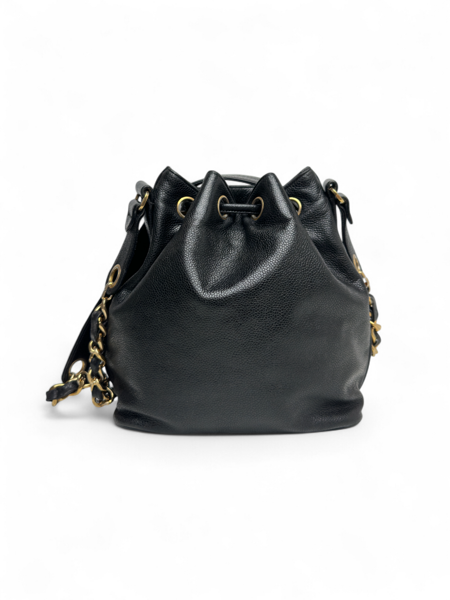 Chanel Black Caviar Bucket Bag