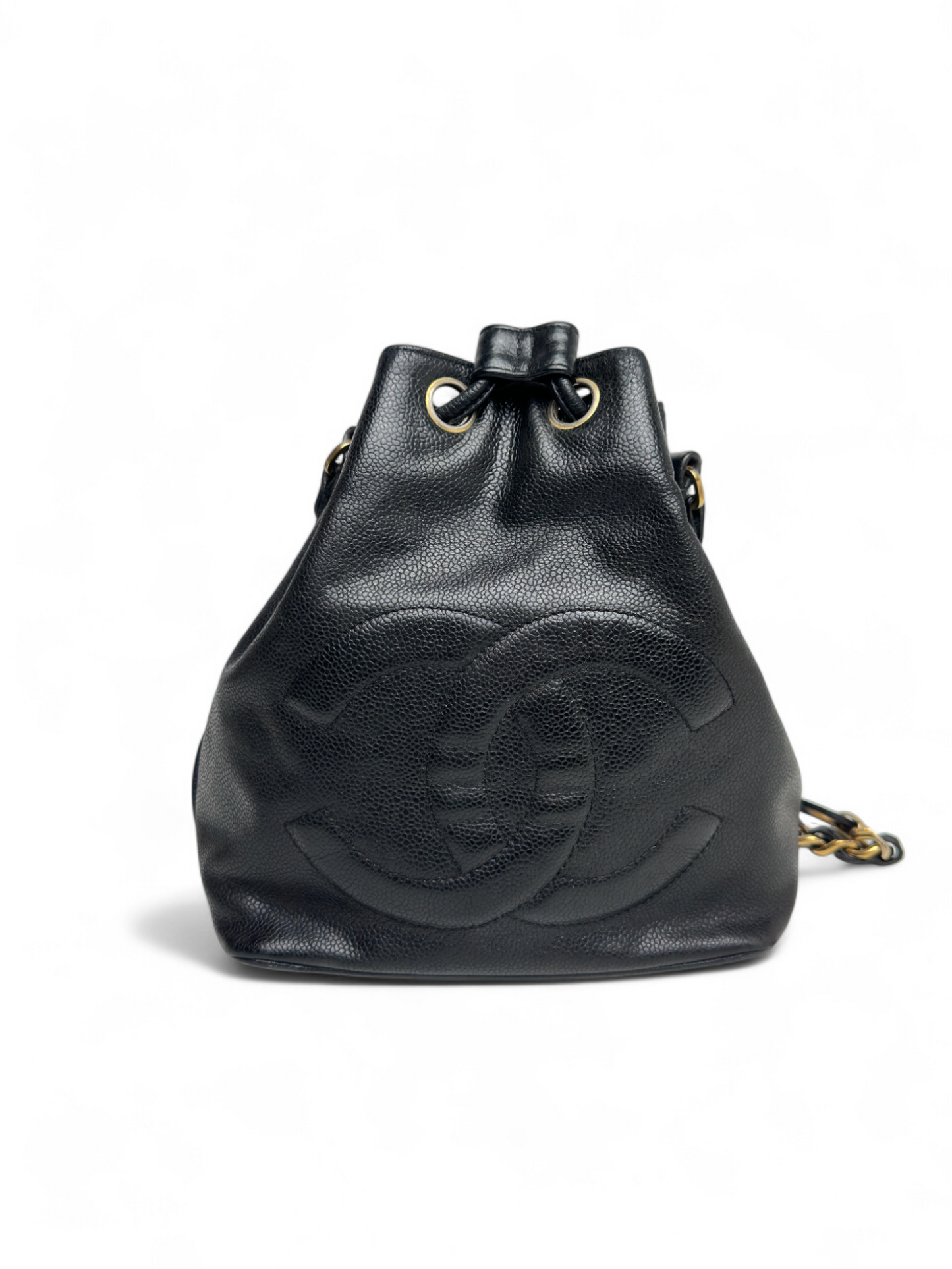 Chanel Black Caviar Bucket Bag