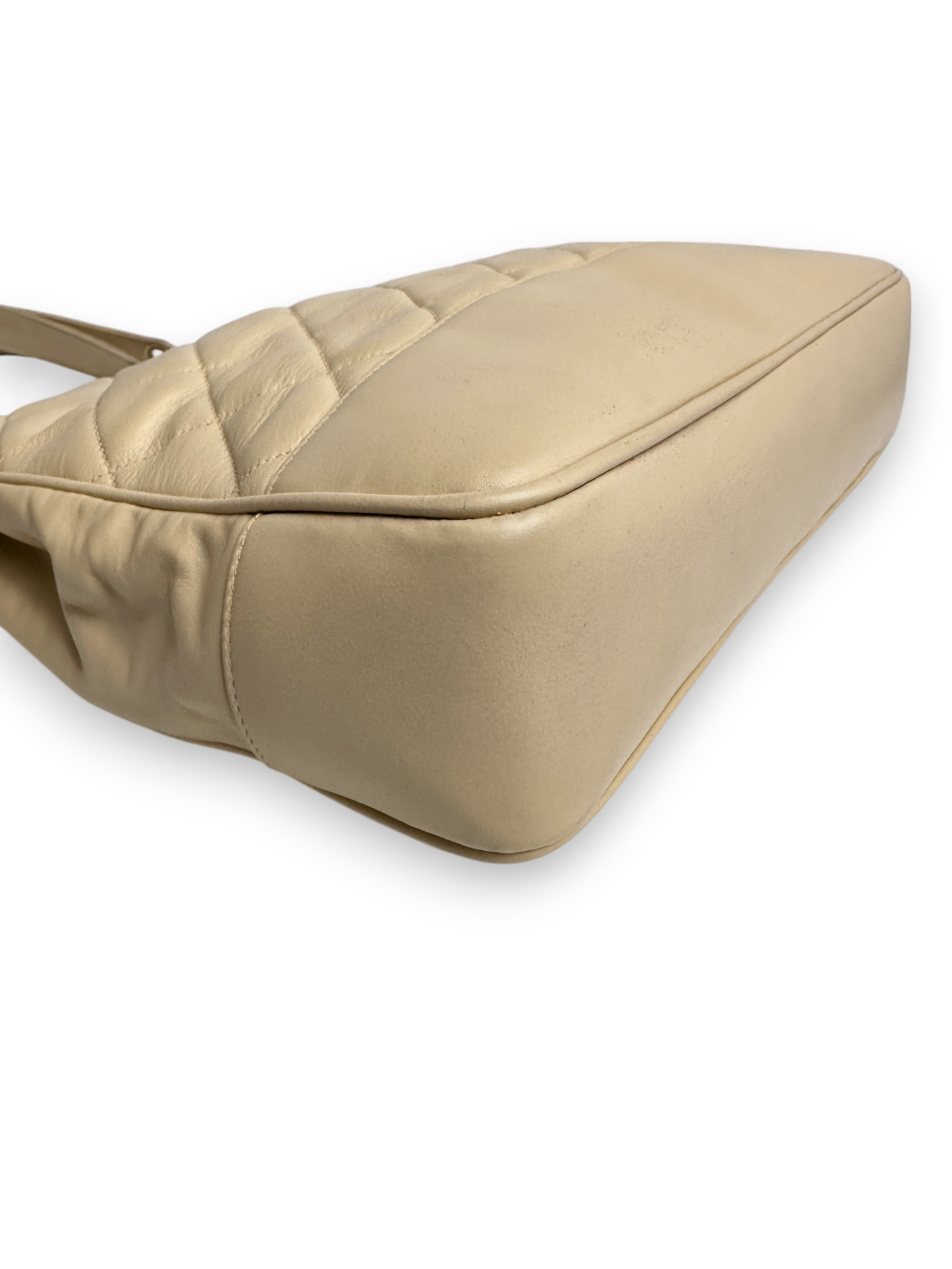 Chanel Beige Quilted Lambskin