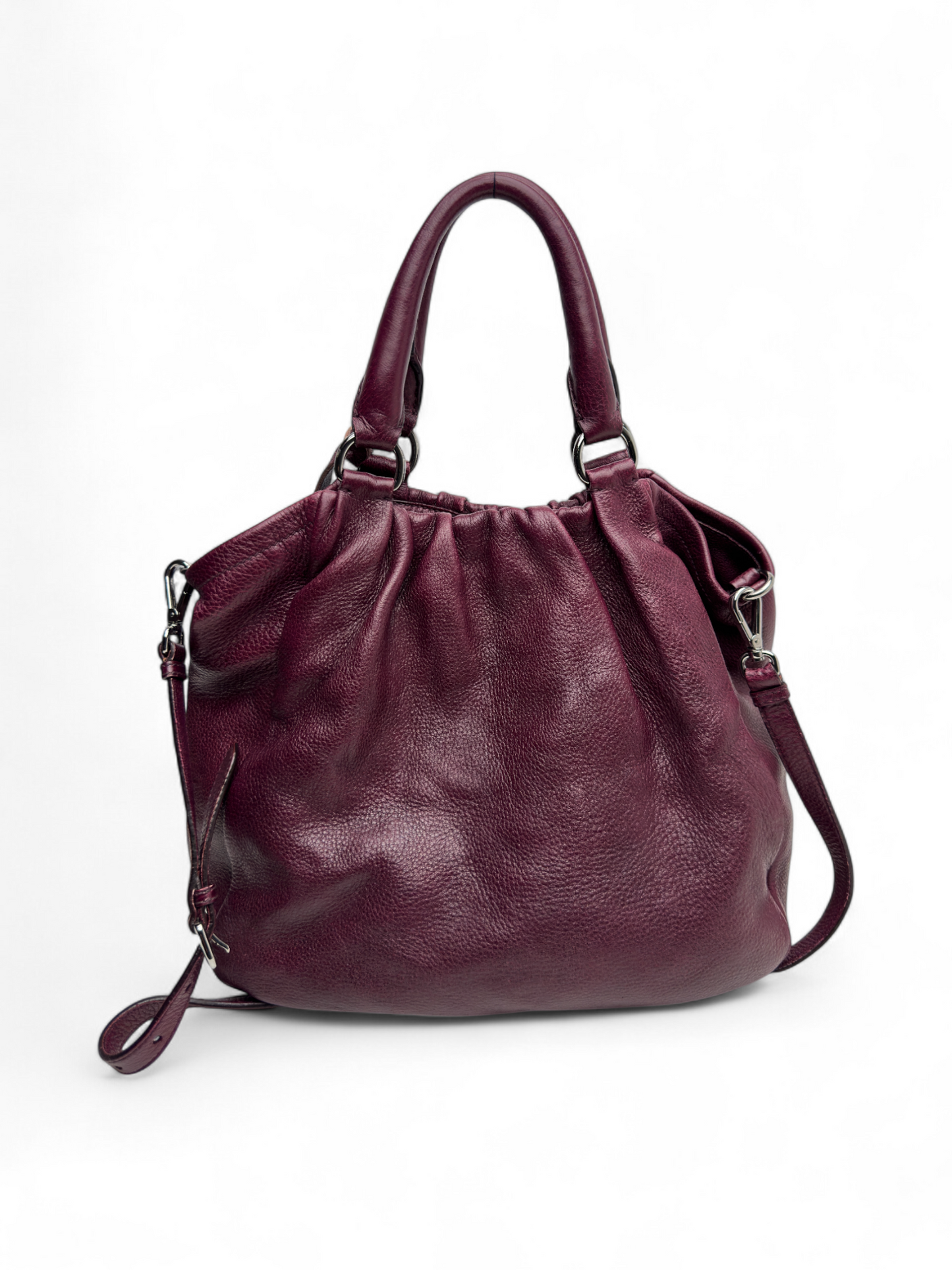Prada Burgundy Drawstring Tote