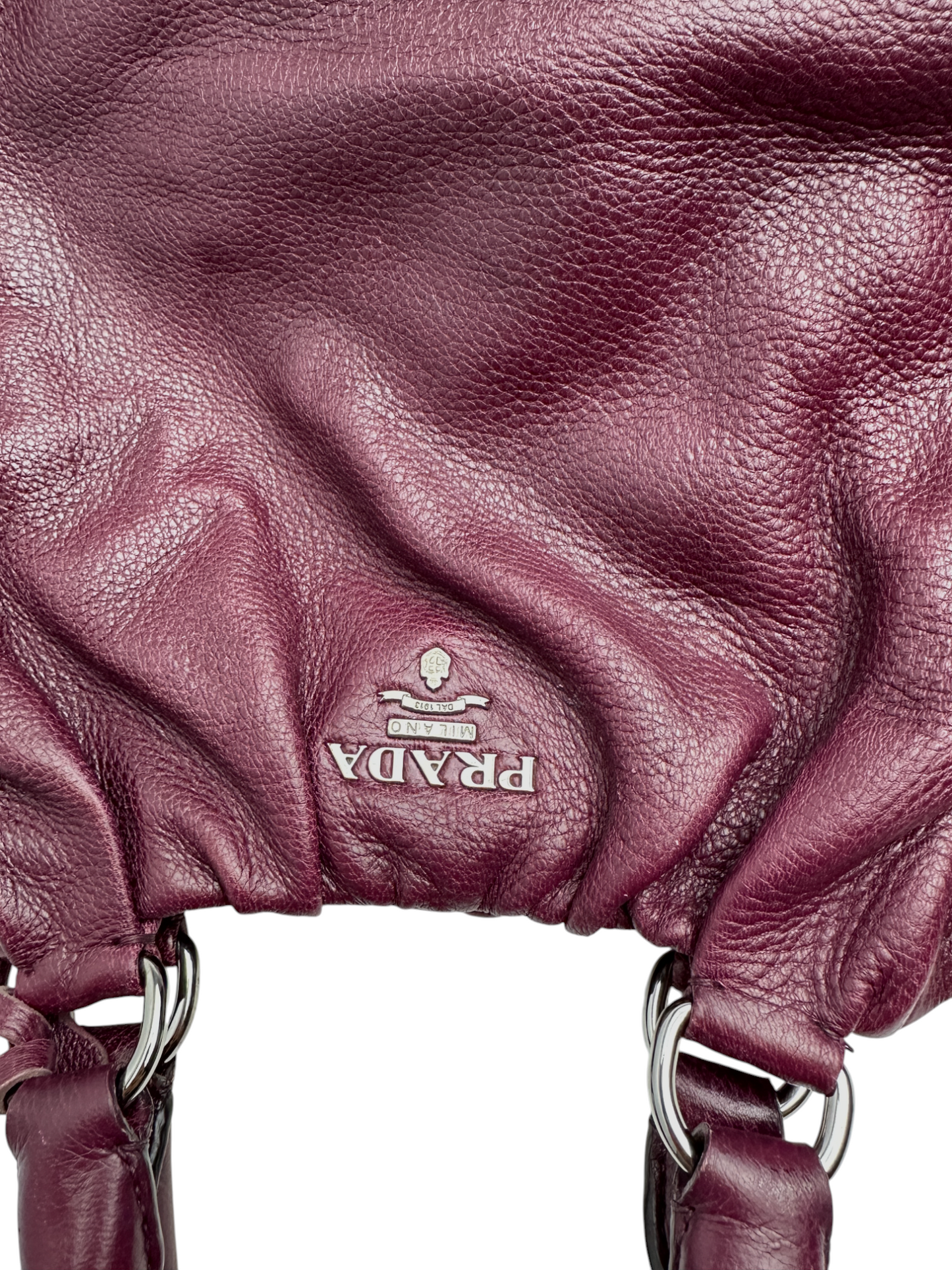 Prada Burgundy Drawstring Tote