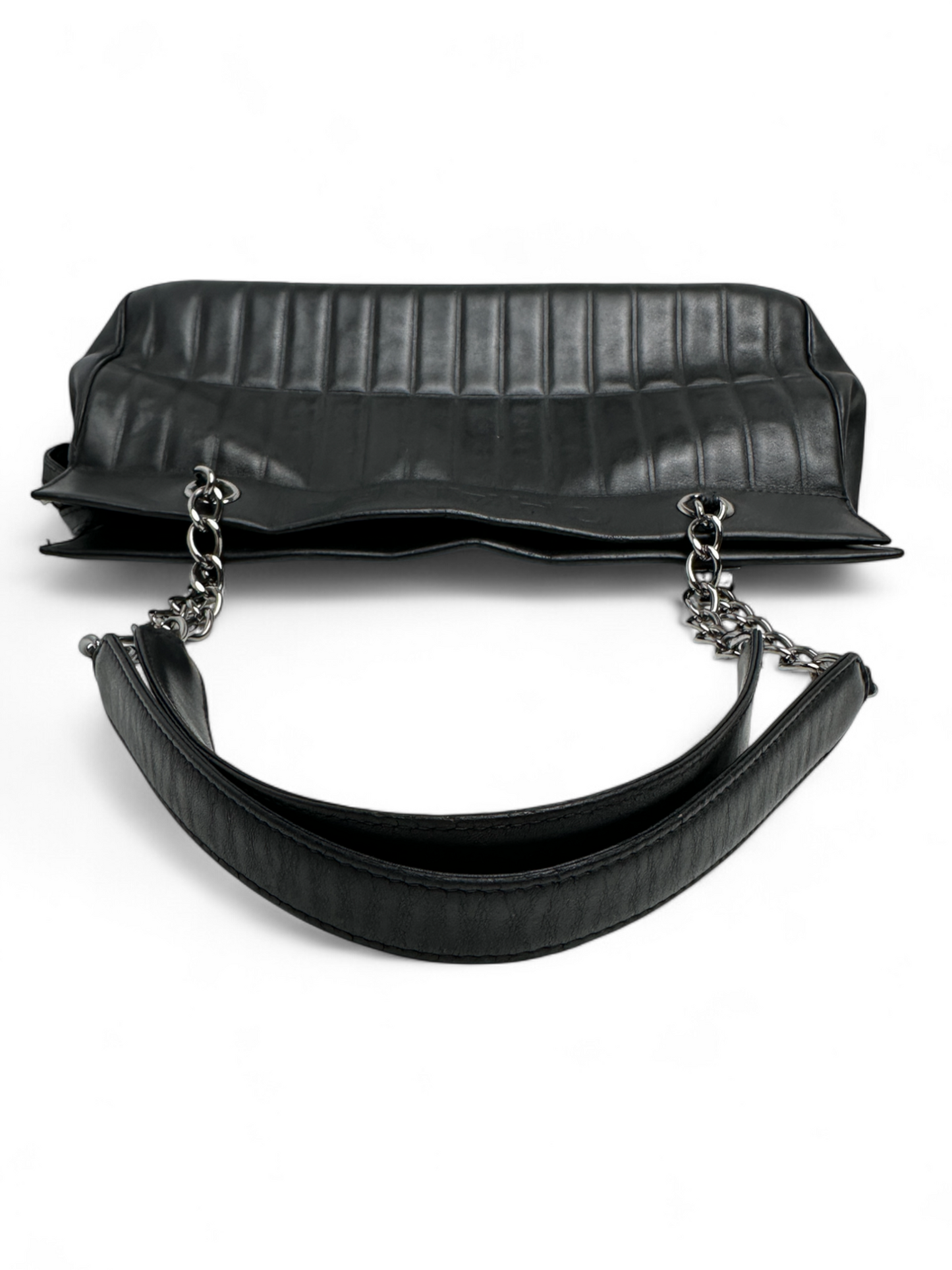 CHANEL Calfskin Vertical Lax Chocobar