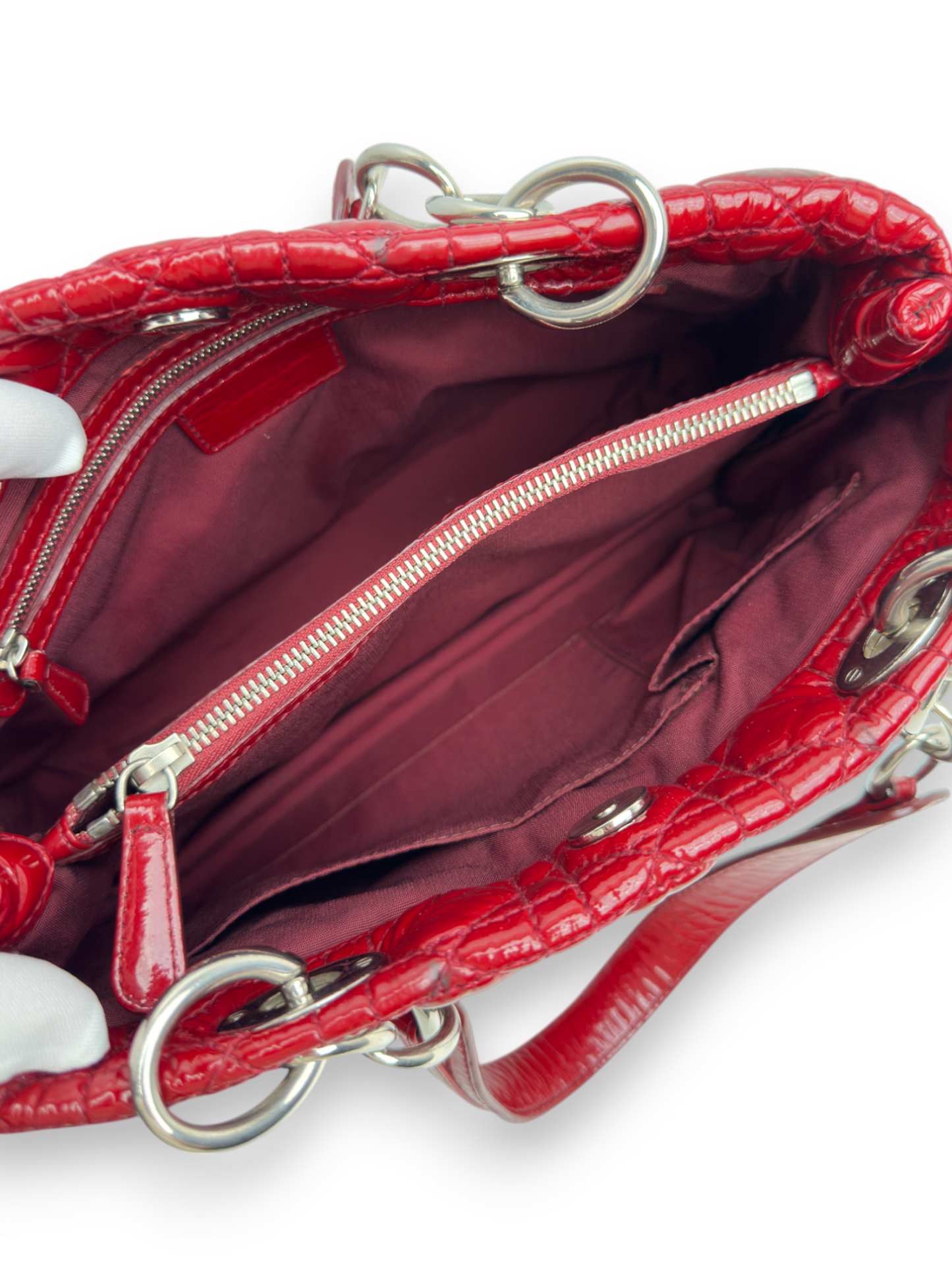 Dior soft patent leather