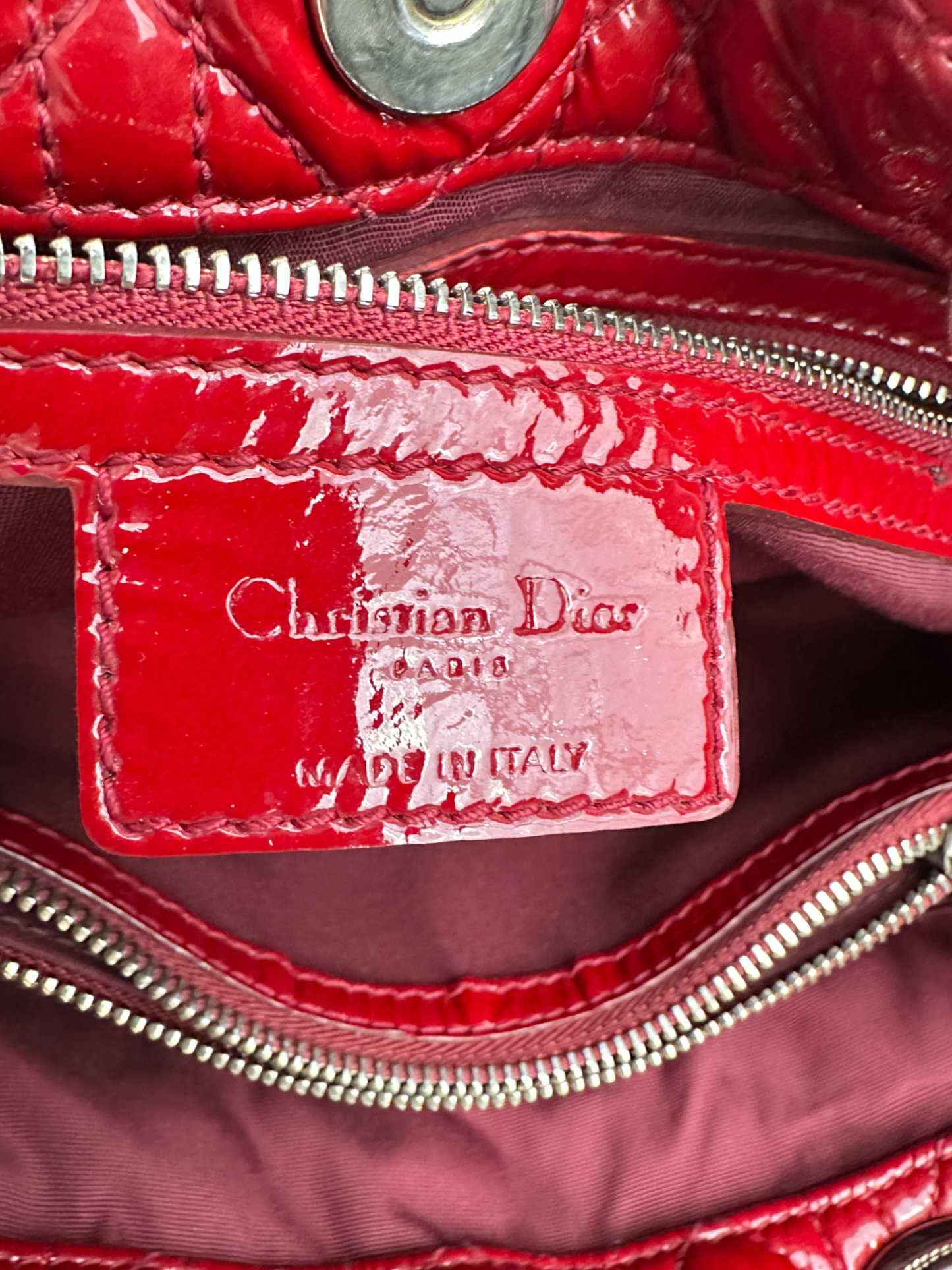 Dior soft patent leather
