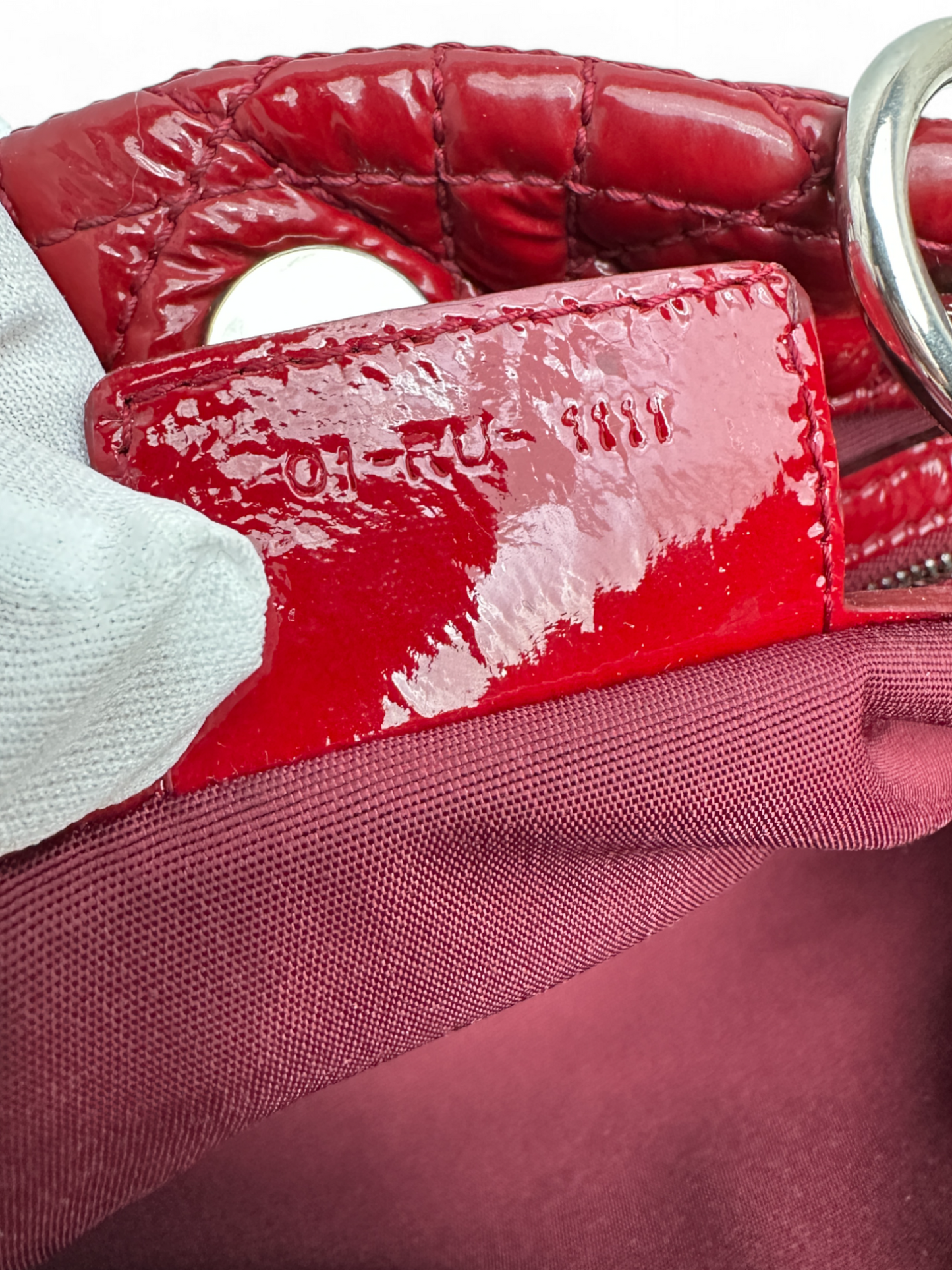 Dior soft patent leather
