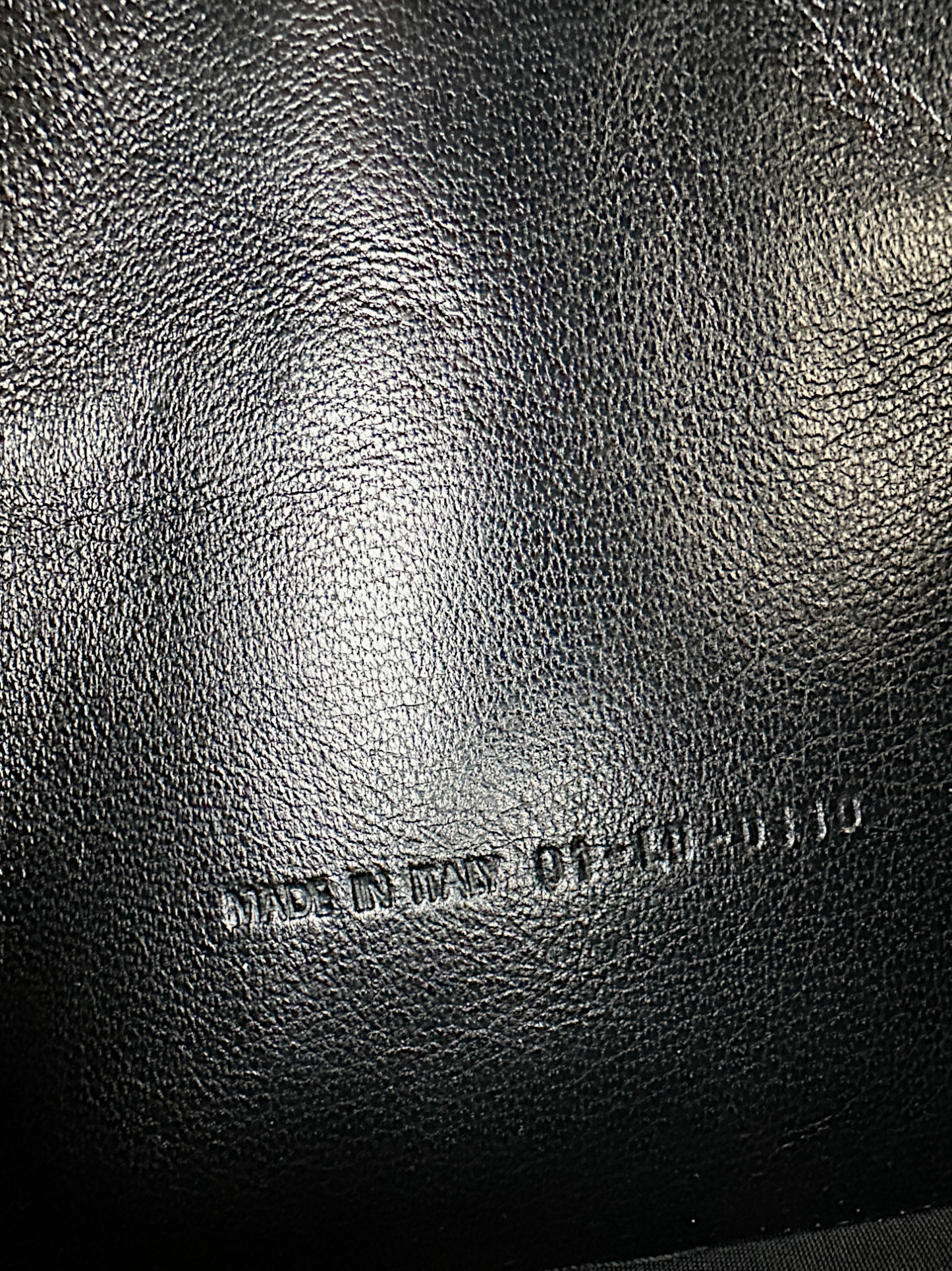 Dior black cannage patent leather