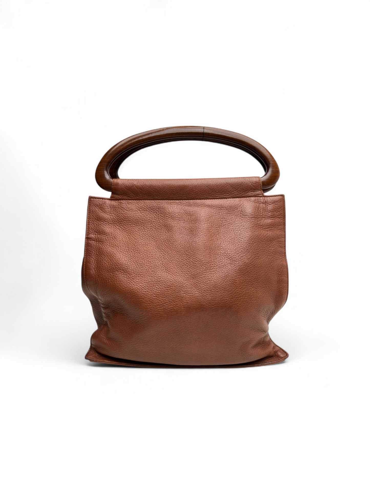 Chanel Wooden Handle Calfskin