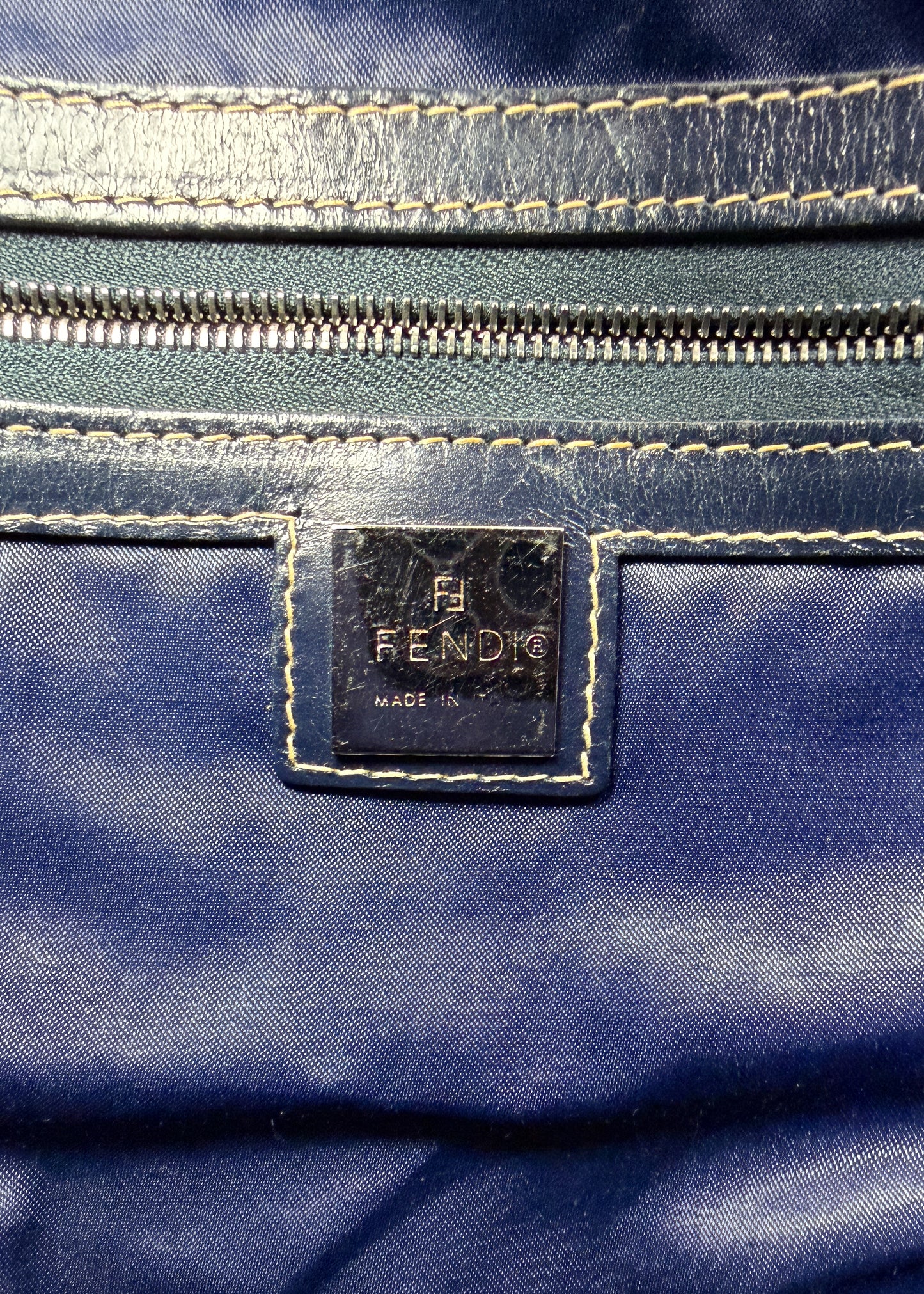Fendi Zucca Boston Bag