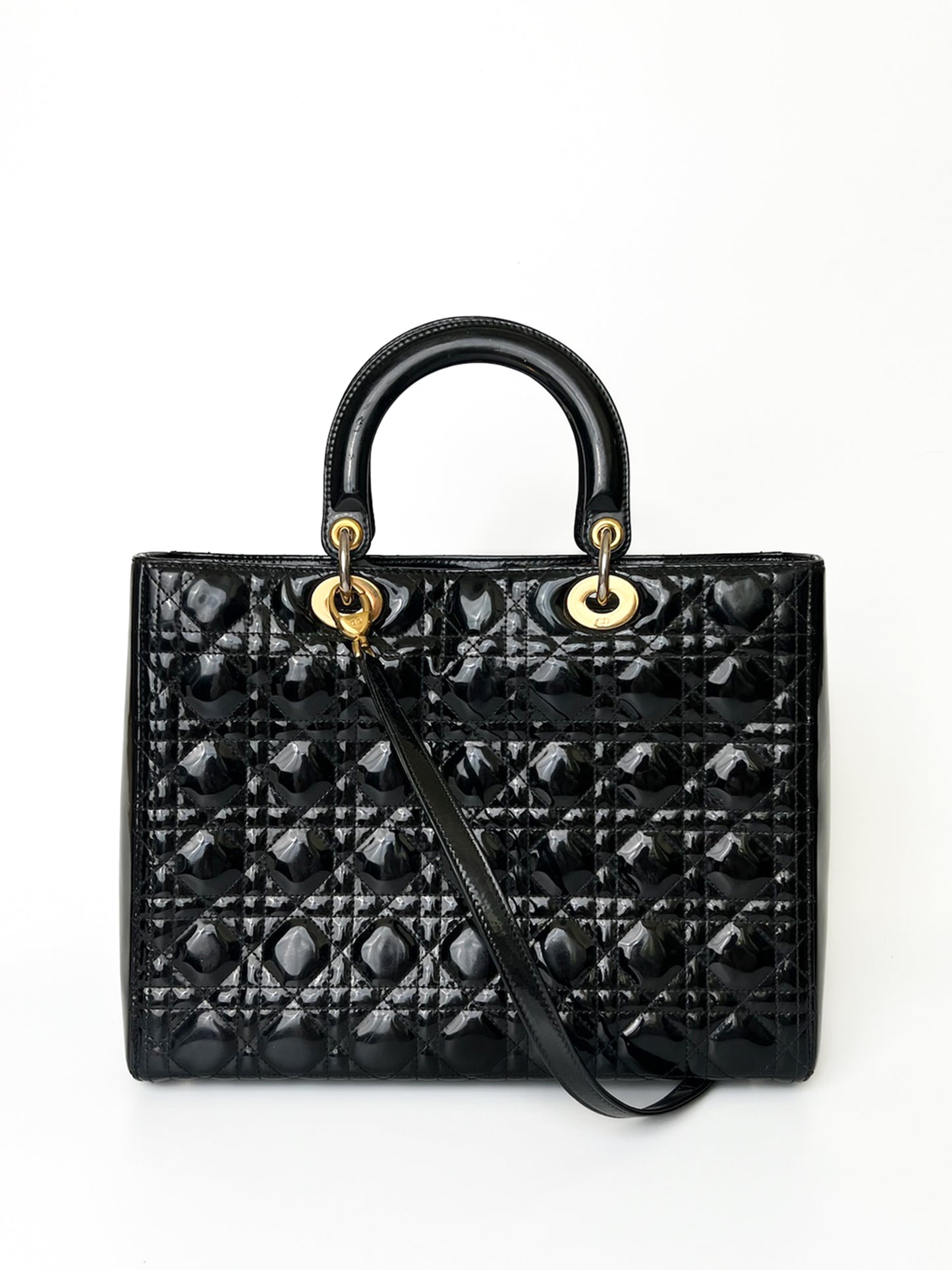 Lady Dior Large Patent Skin