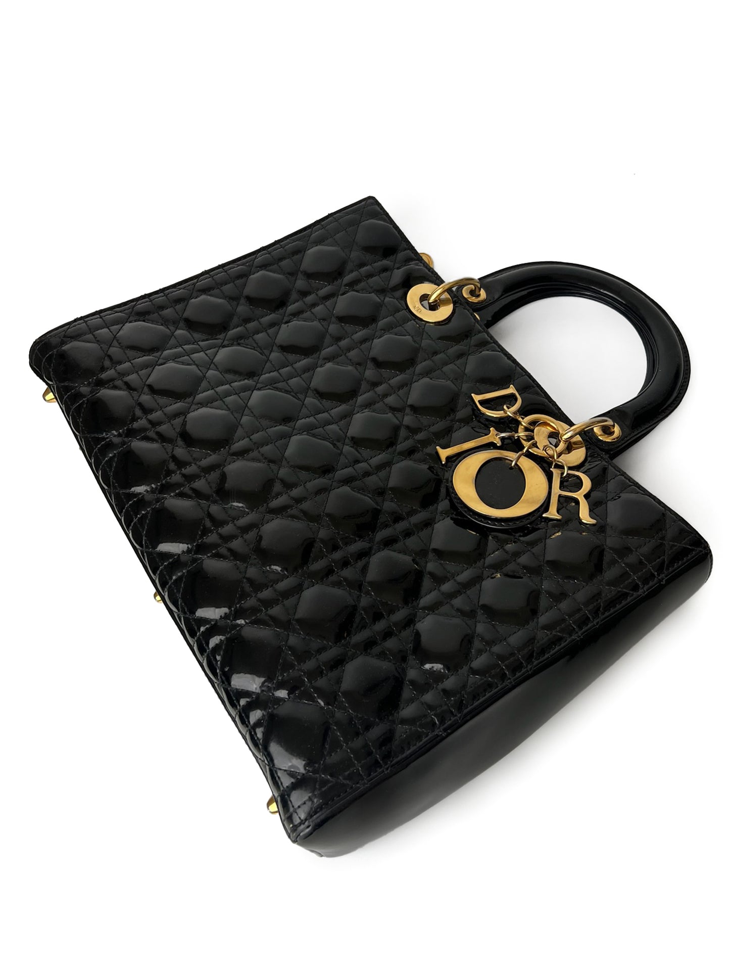 Lady Dior Large Patent Skin
