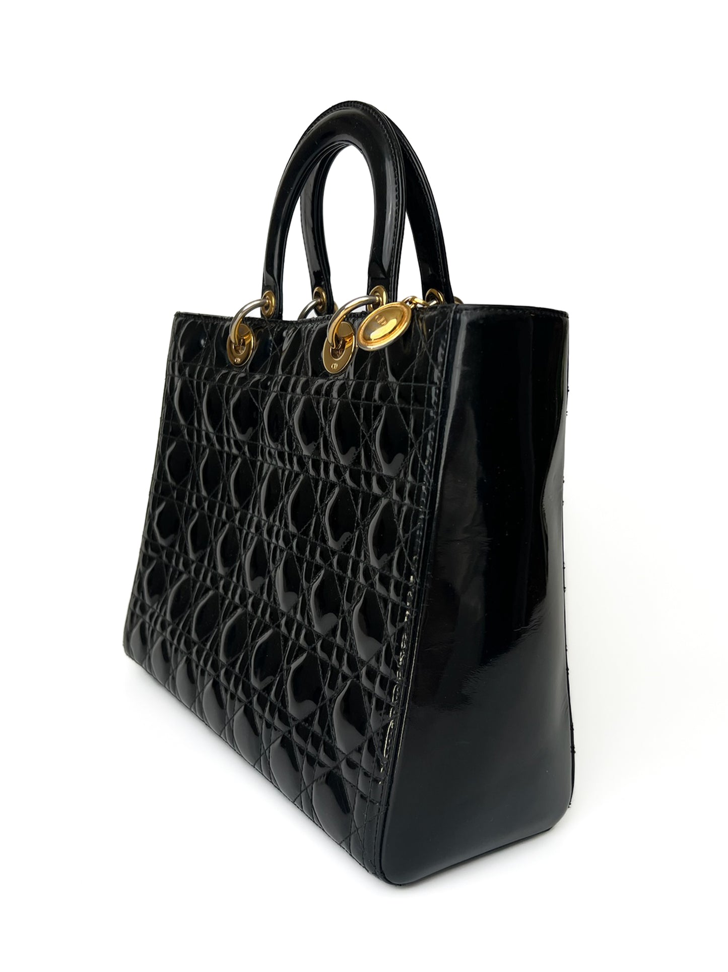 Lady Dior Large Patent Skin