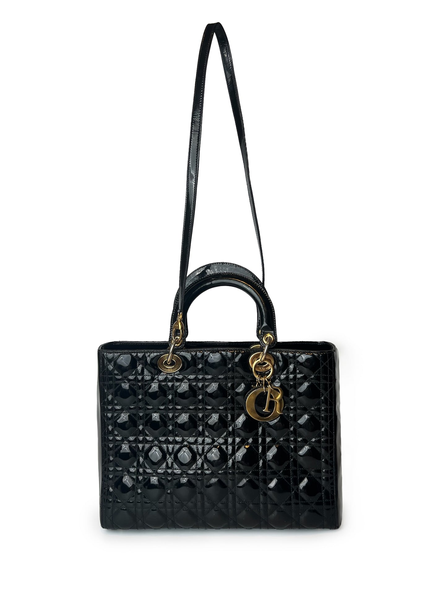 Lady Dior Large Patent Skin
