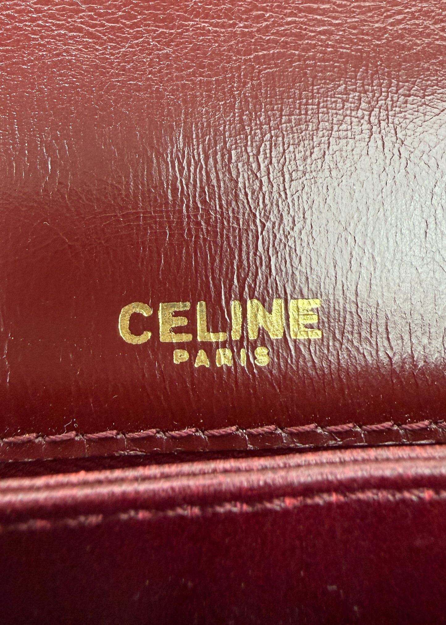 Celine Shoulder Bag Bordo